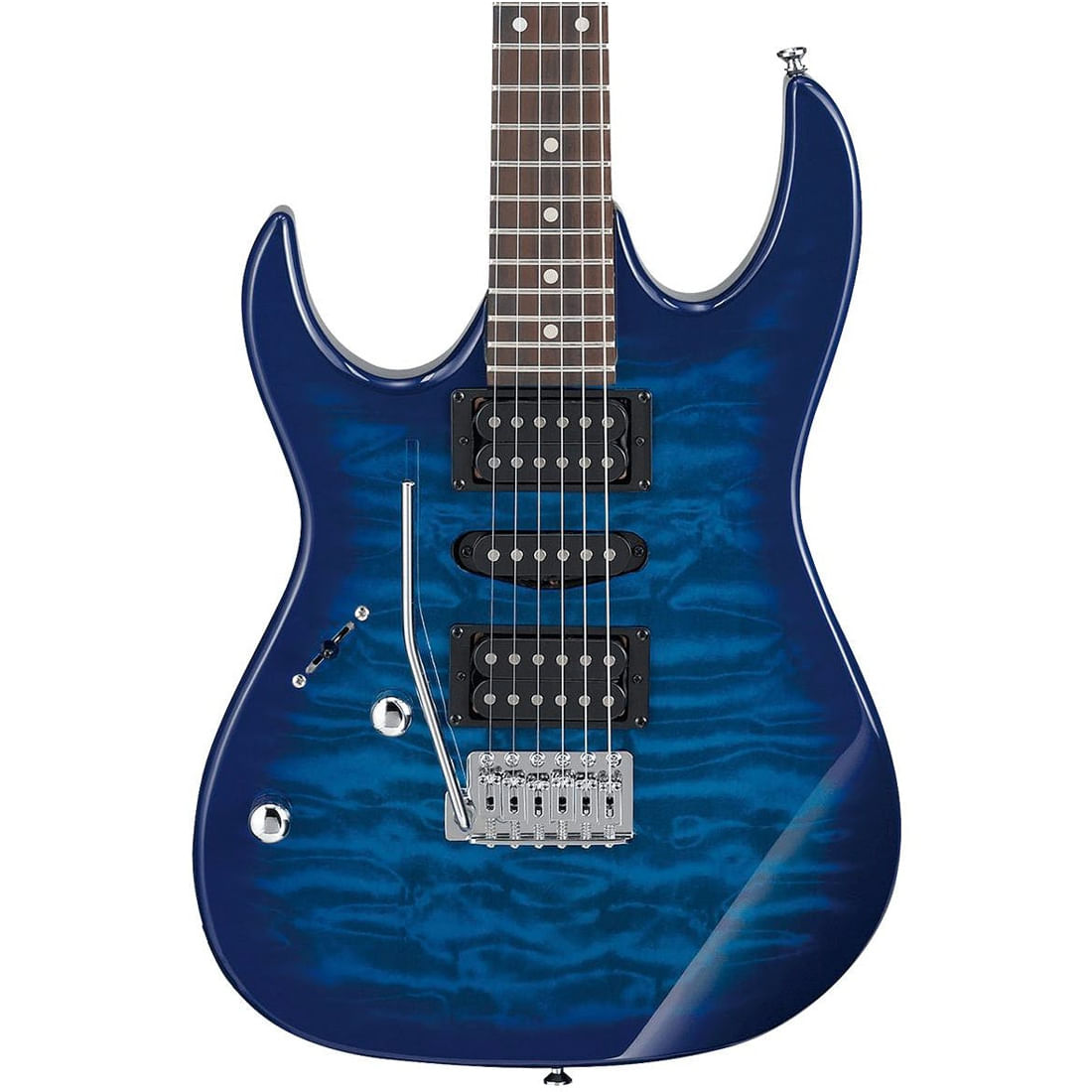 Guitarra eléctrica para zurdo Ibanez GRX70AL - Transparent Blue Burst foto 3