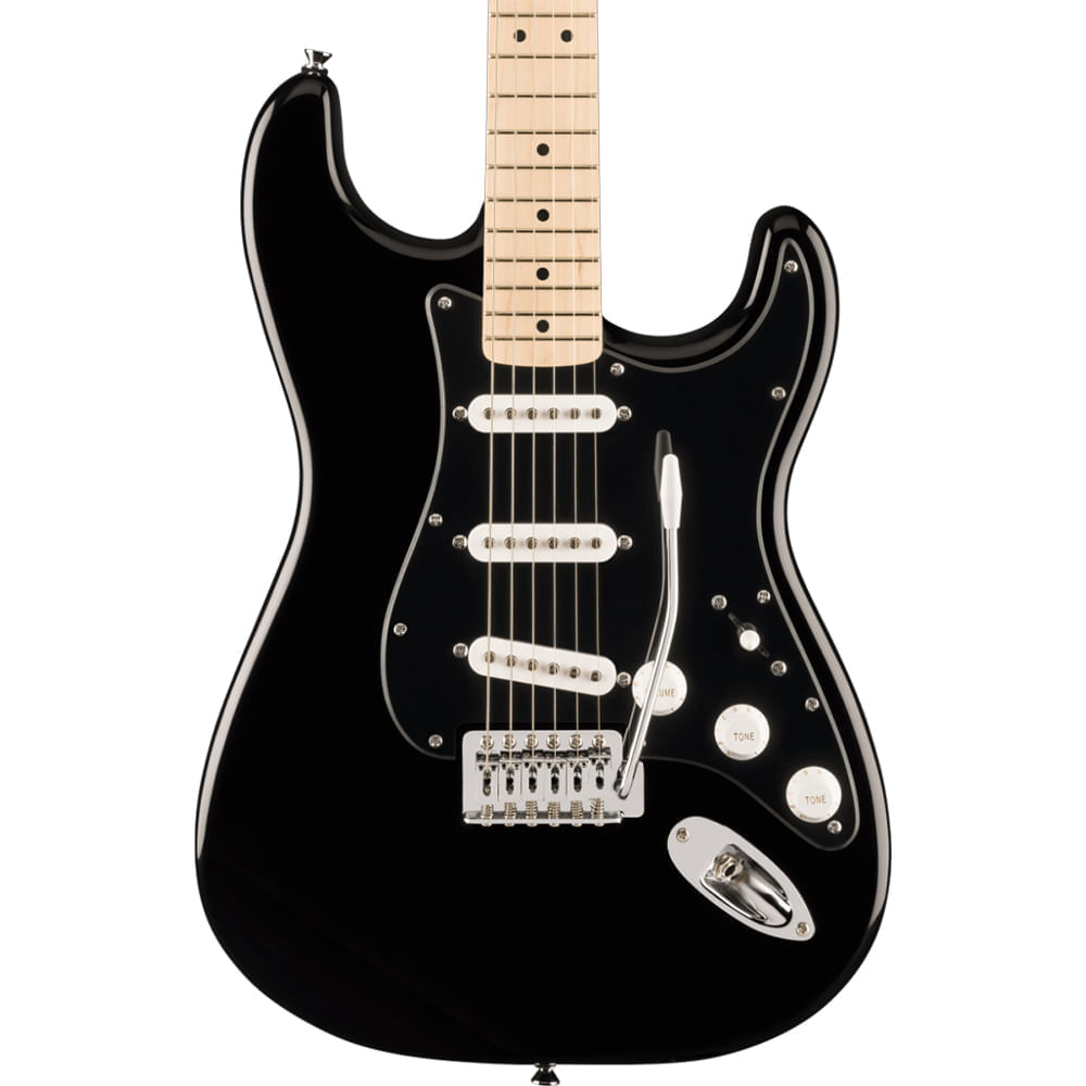 Guitarra Eléctrica Squier FSR Sonic Stratocaster - Black Pickguard in White Plastic Parts foto 3