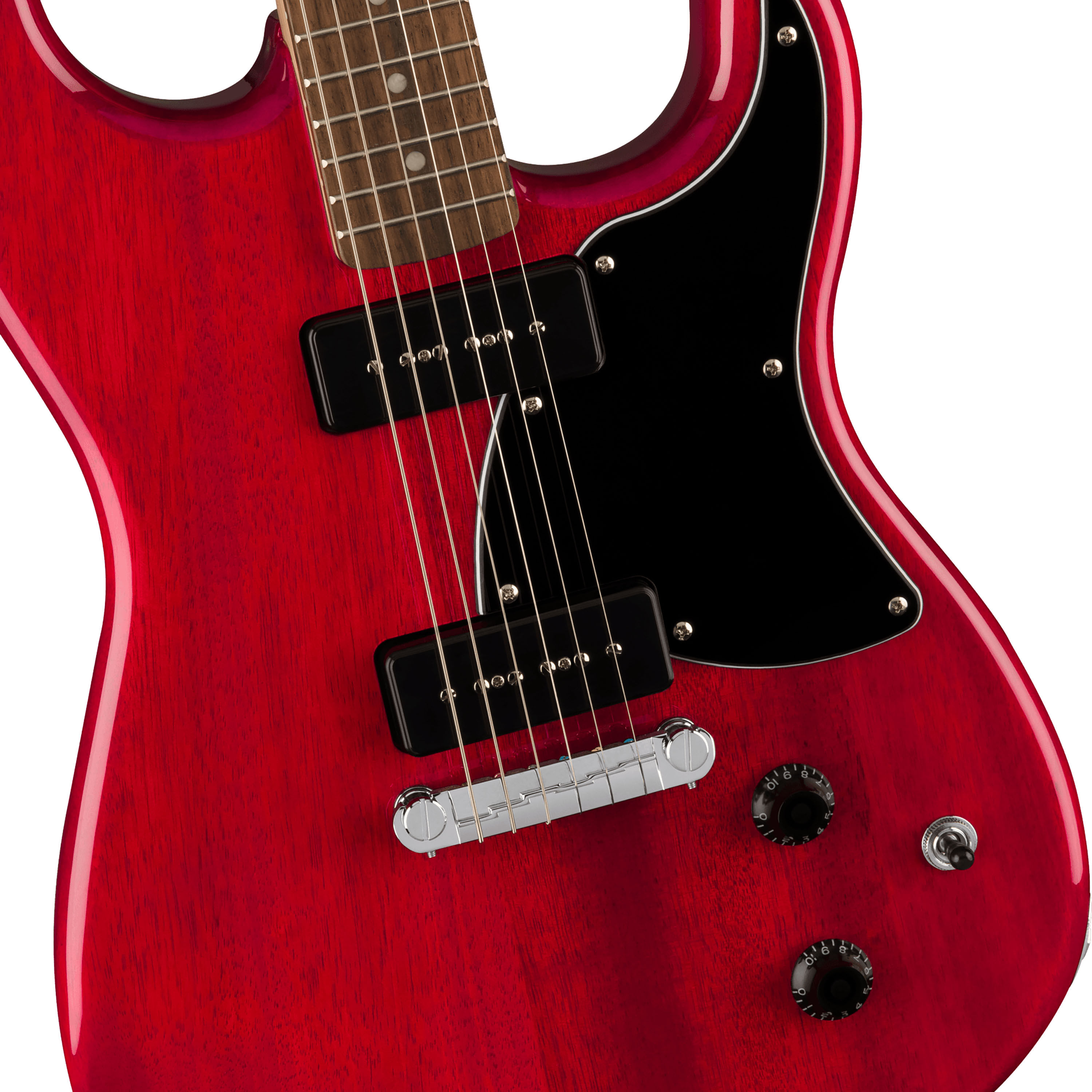 Guitarra eléctrica Squier Paranormal Strat-O-Sonic™ - Crimson Red Transparent foto 3