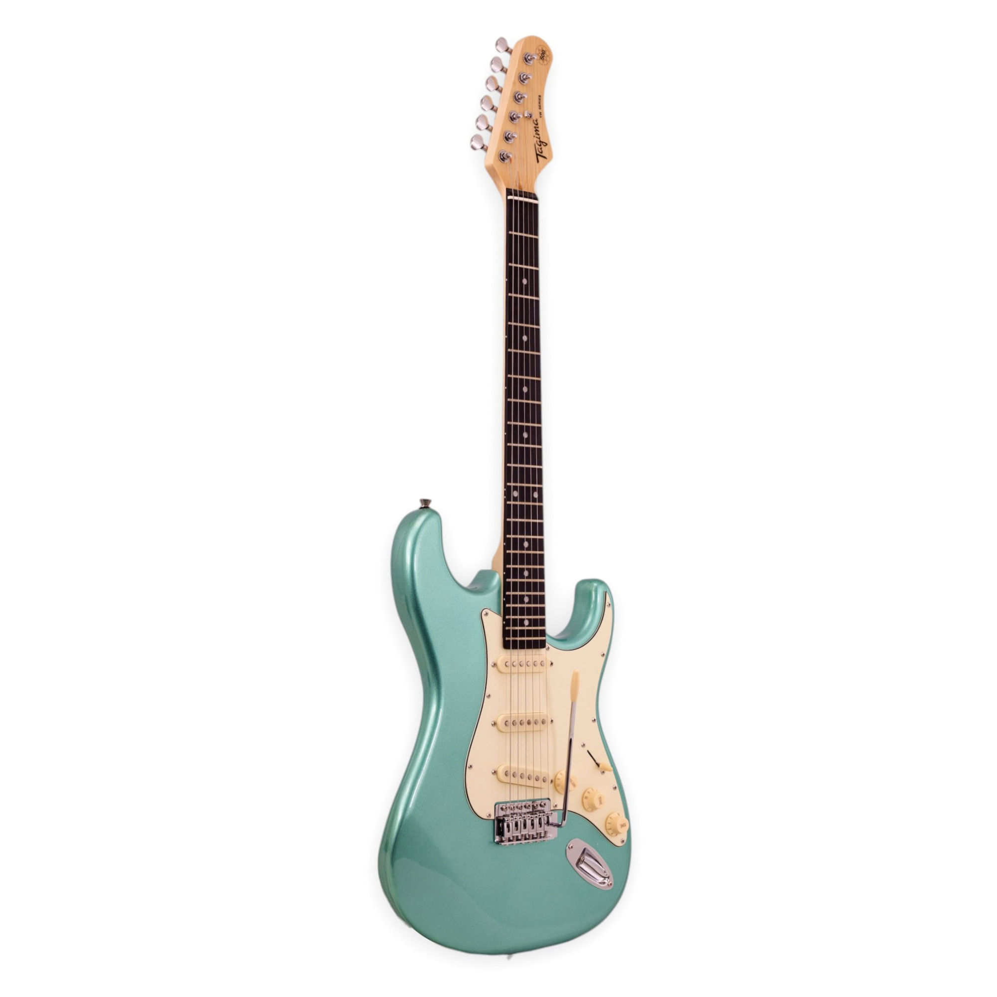 Guitarra eléctrica Tagima TG-500 MSG D/AWH - Metallic Surf Green foto 2