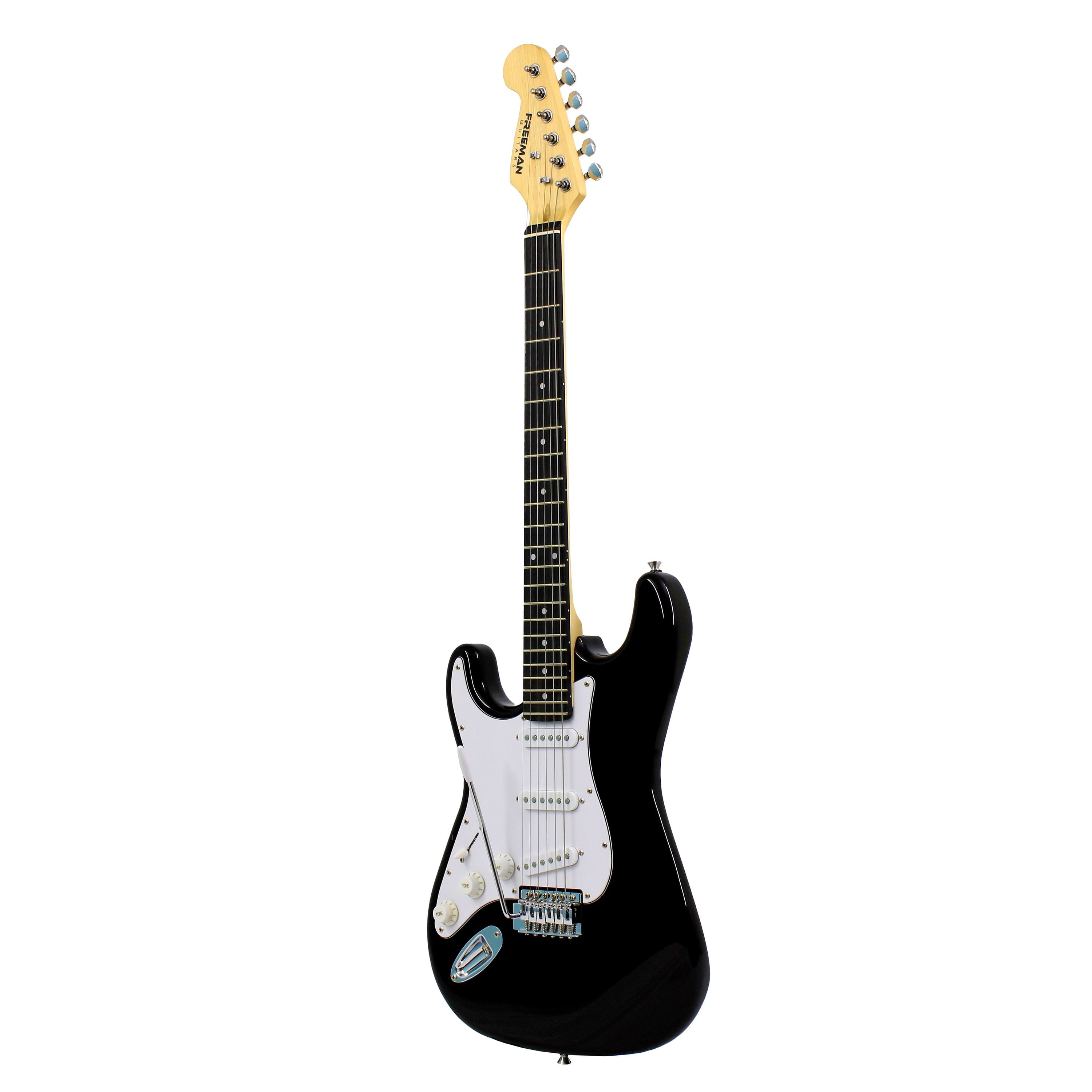 Guitarra Eléctrica Para Zurdos Freeman Stratocaster FREG1003 - Negra foto 2