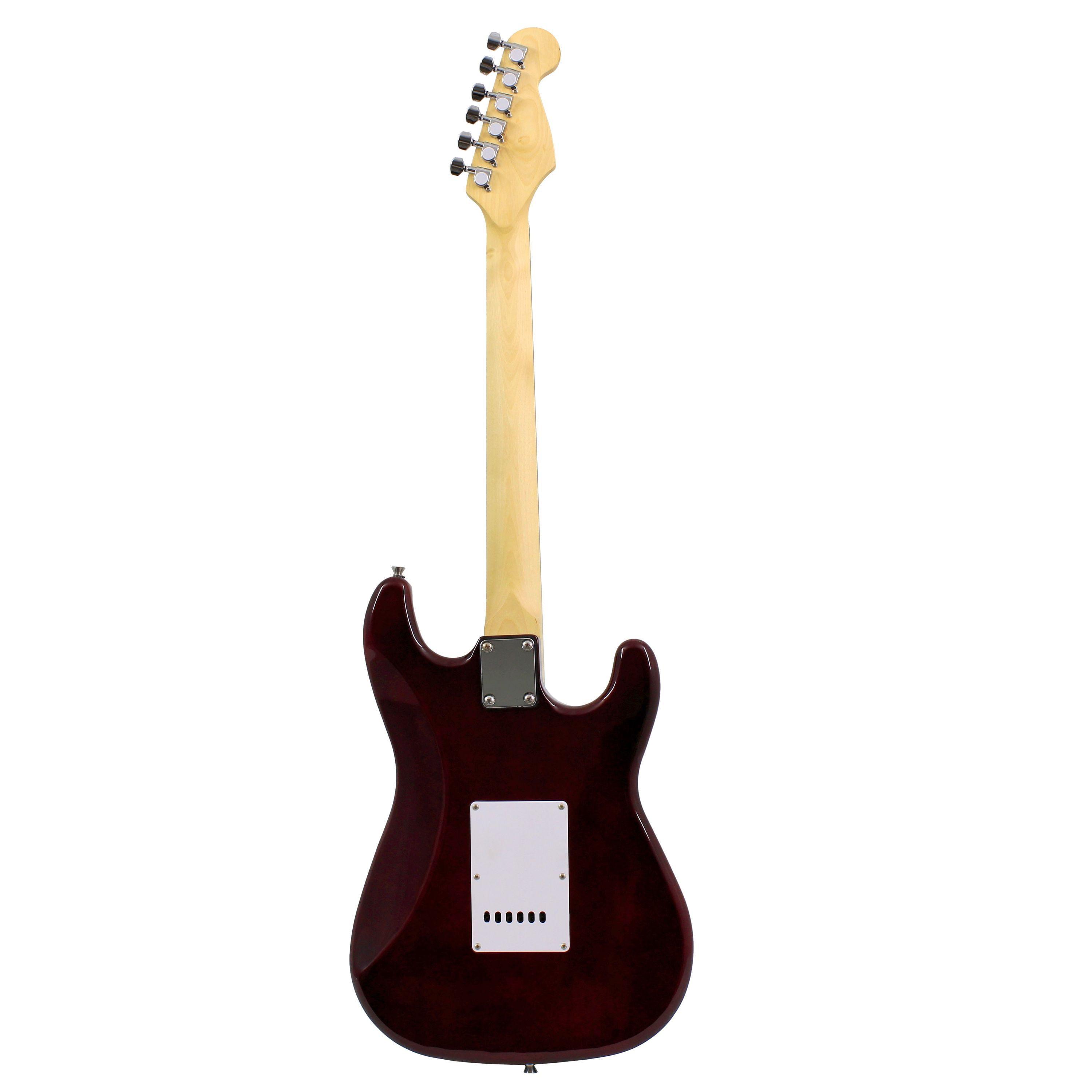 Guitarra eléctrica zurda Freeman FREG1003 rojo vino foto 3