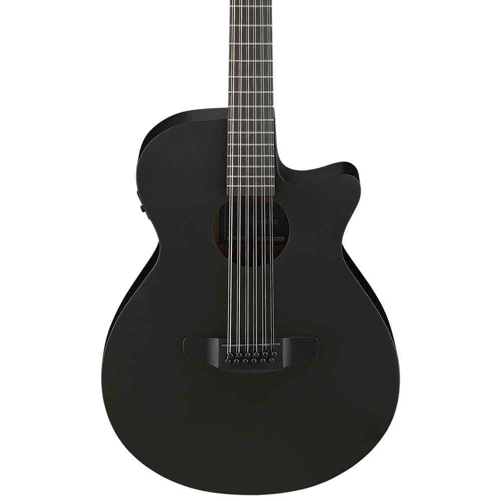 Guitarra Electroacústica 12 Cuerdas Ibanez AEG1221 BOT - Black Out foto 2