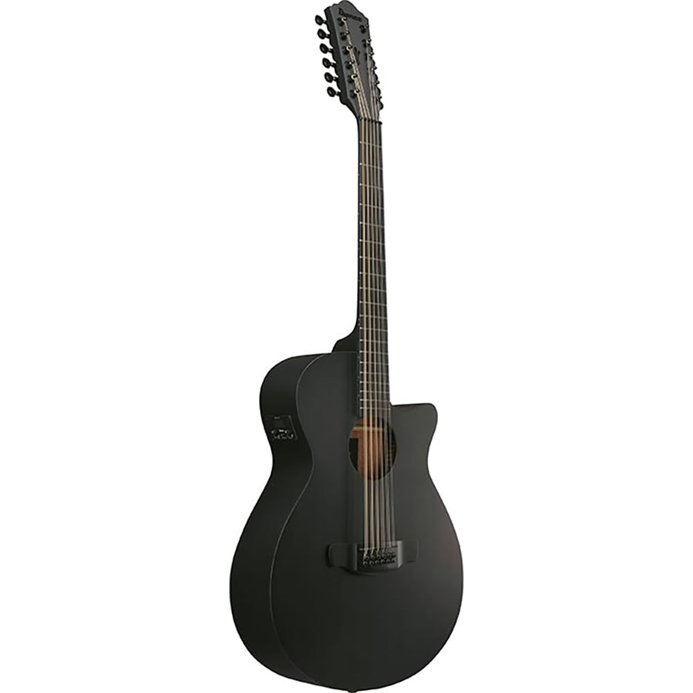 Guitarra Electroacústica 12 Cuerdas Ibanez AEG1221 BOT - Black Out foto 3