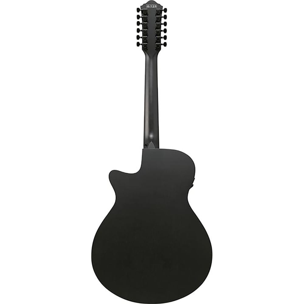 Guitarra Electroacústica 12 Cuerdas Ibanez AEG1221 BOT - Black Out foto 4