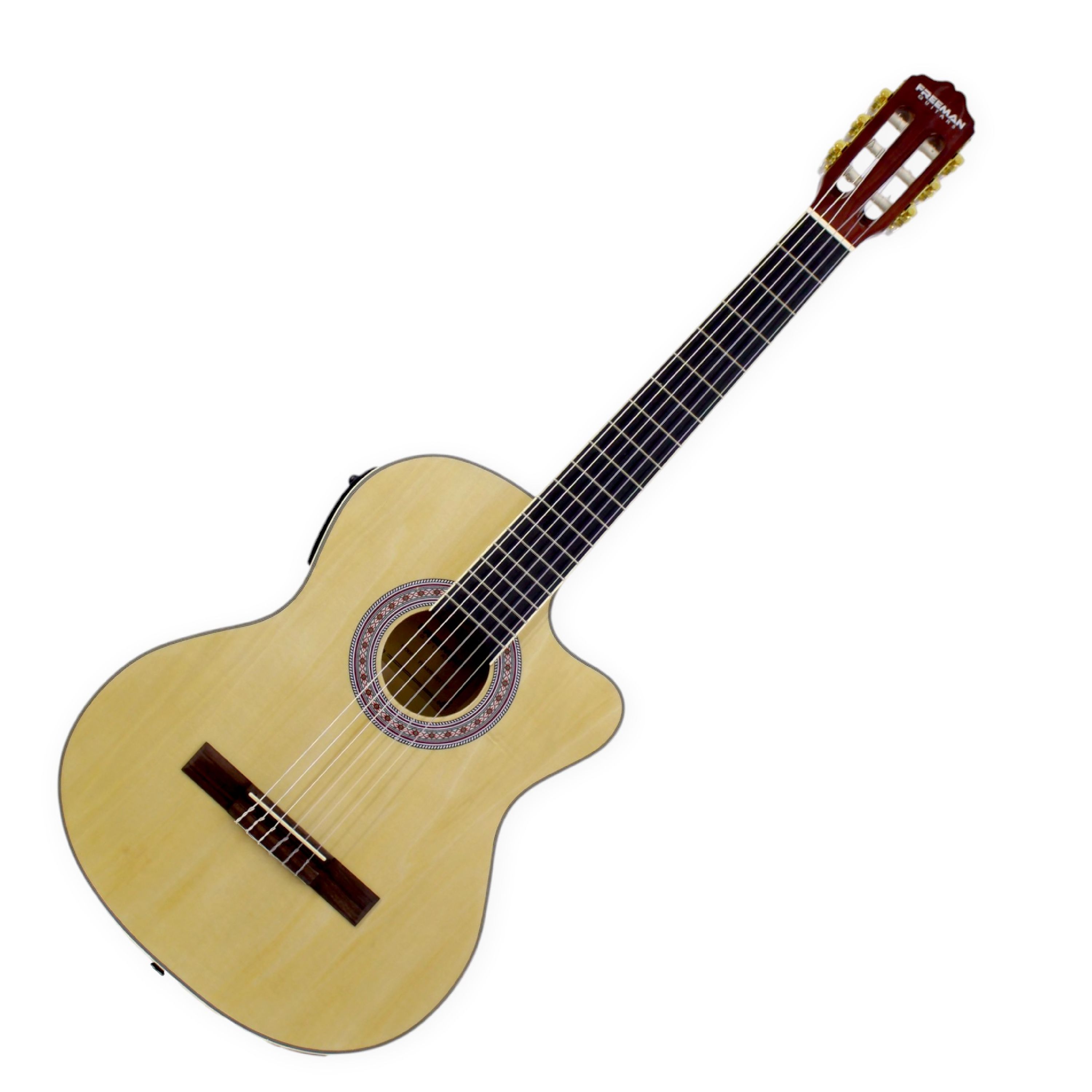 Guitarra Clásica Electroacústica Slim Freeman FRA95NCET - Natural