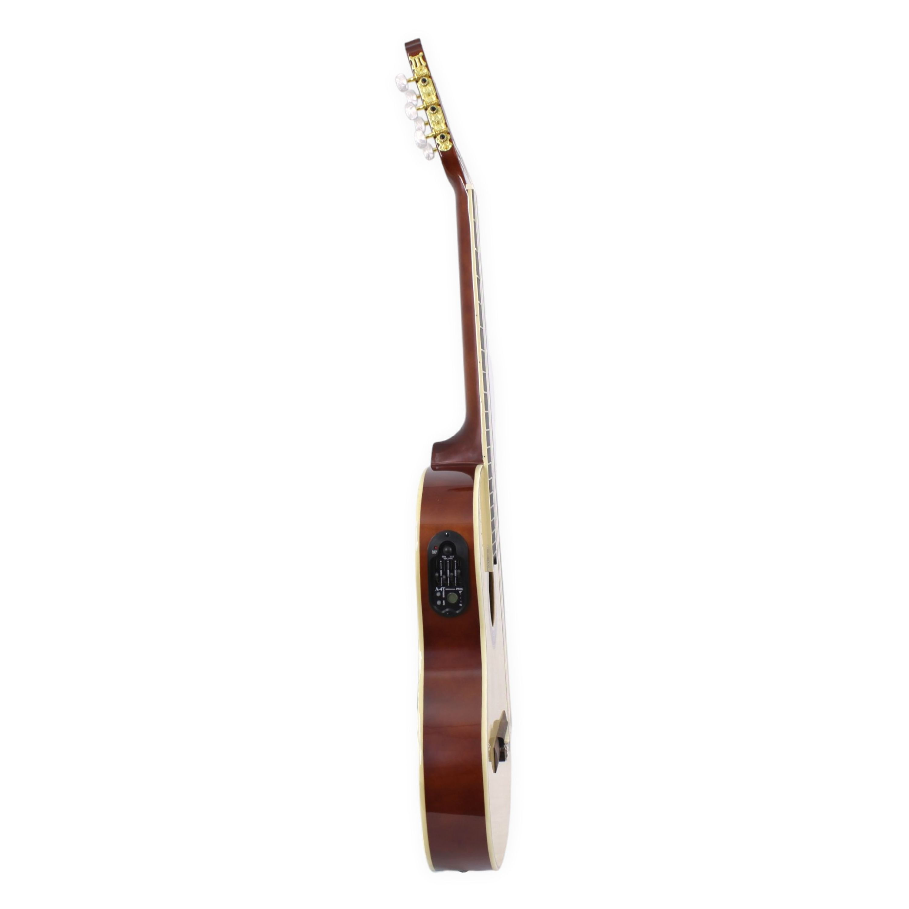 Guitarra Clásica Electroacústica Slim Freeman FRA95NCET - Natural foto 3