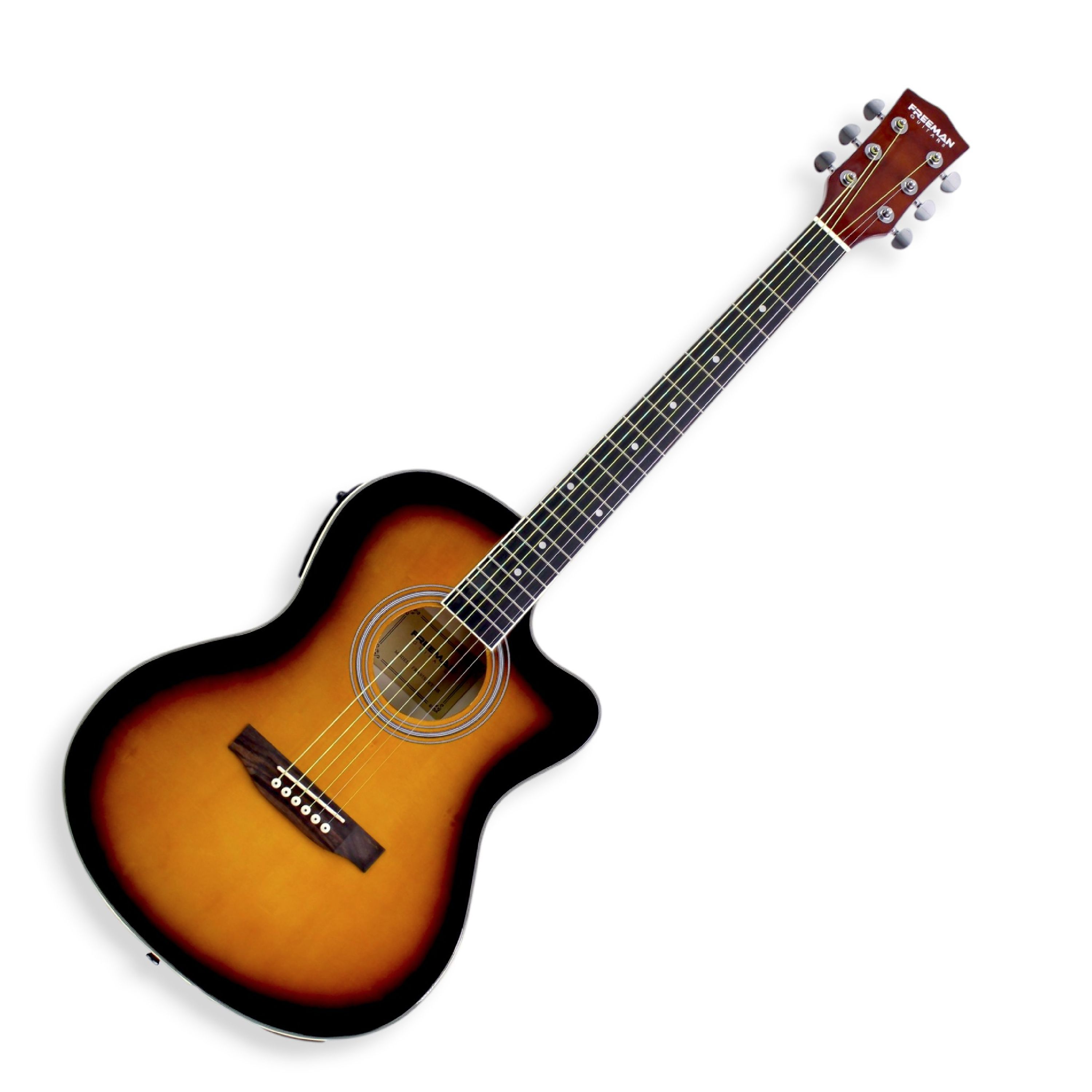 Guitarra Electroacústica Slim Freeman FRA95SCET - Sunburst