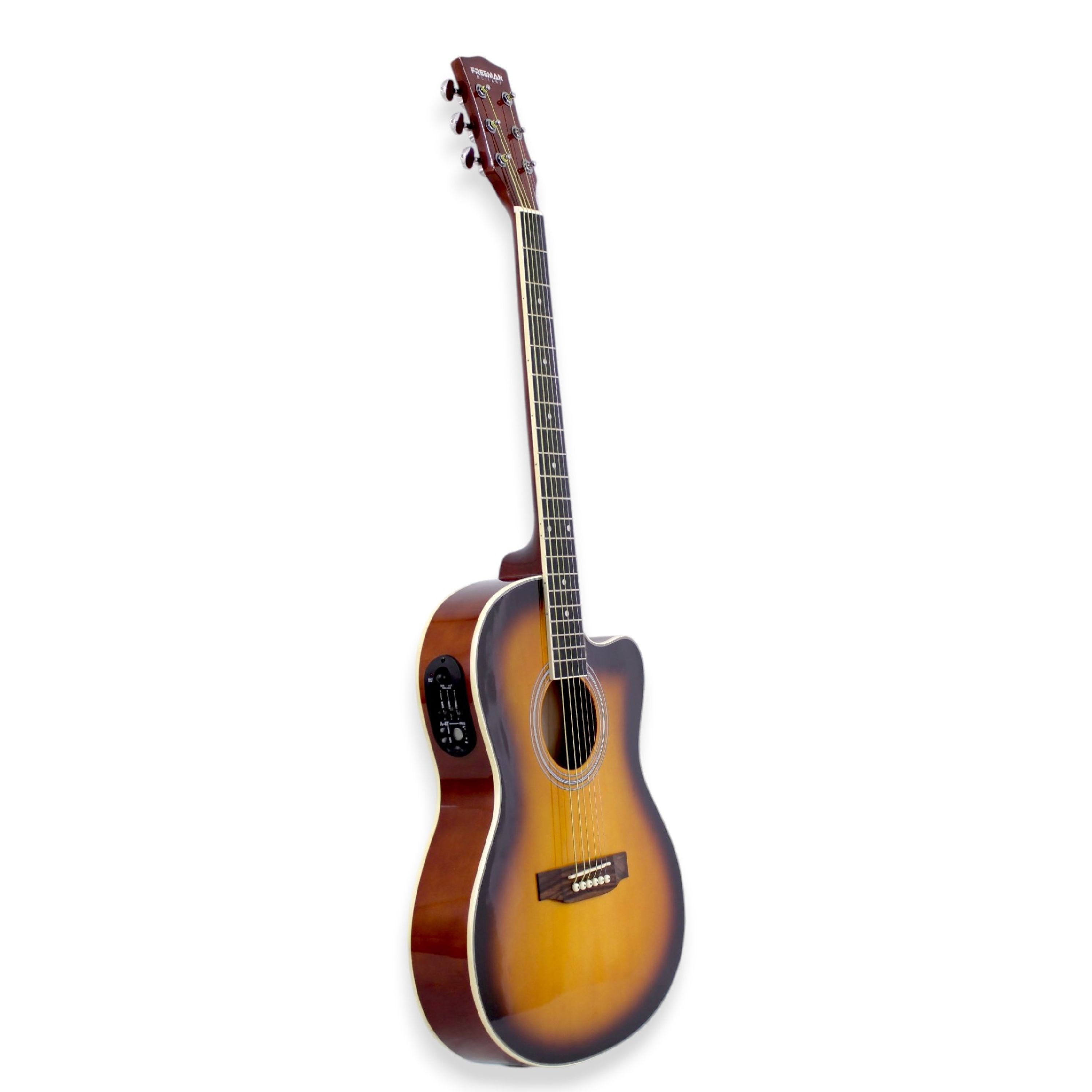 Guitarra Electroacústica Slim Freeman FRA95SCET - Sunburst foto 2