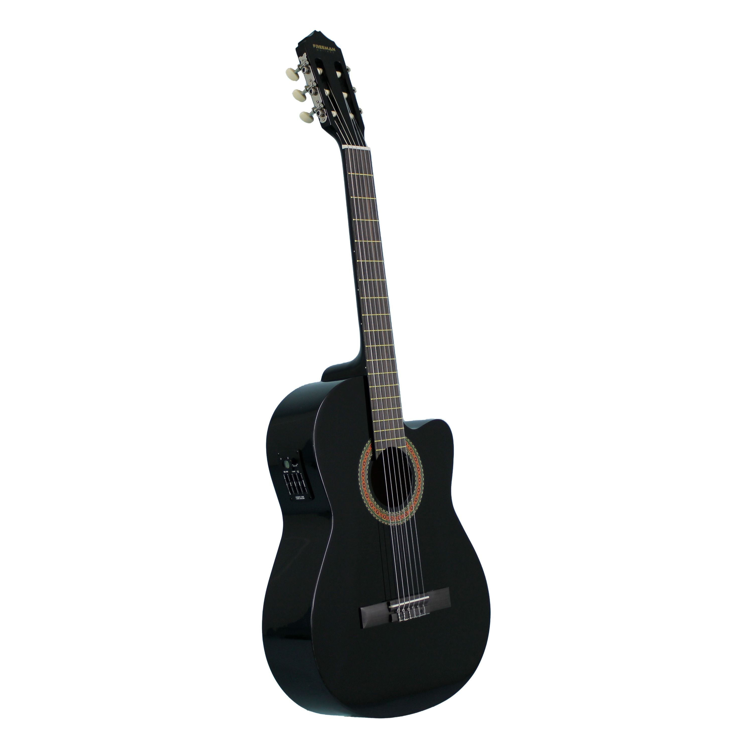 Guitarra electroacústica Freeman FRCG44CEQ - Black foto 2