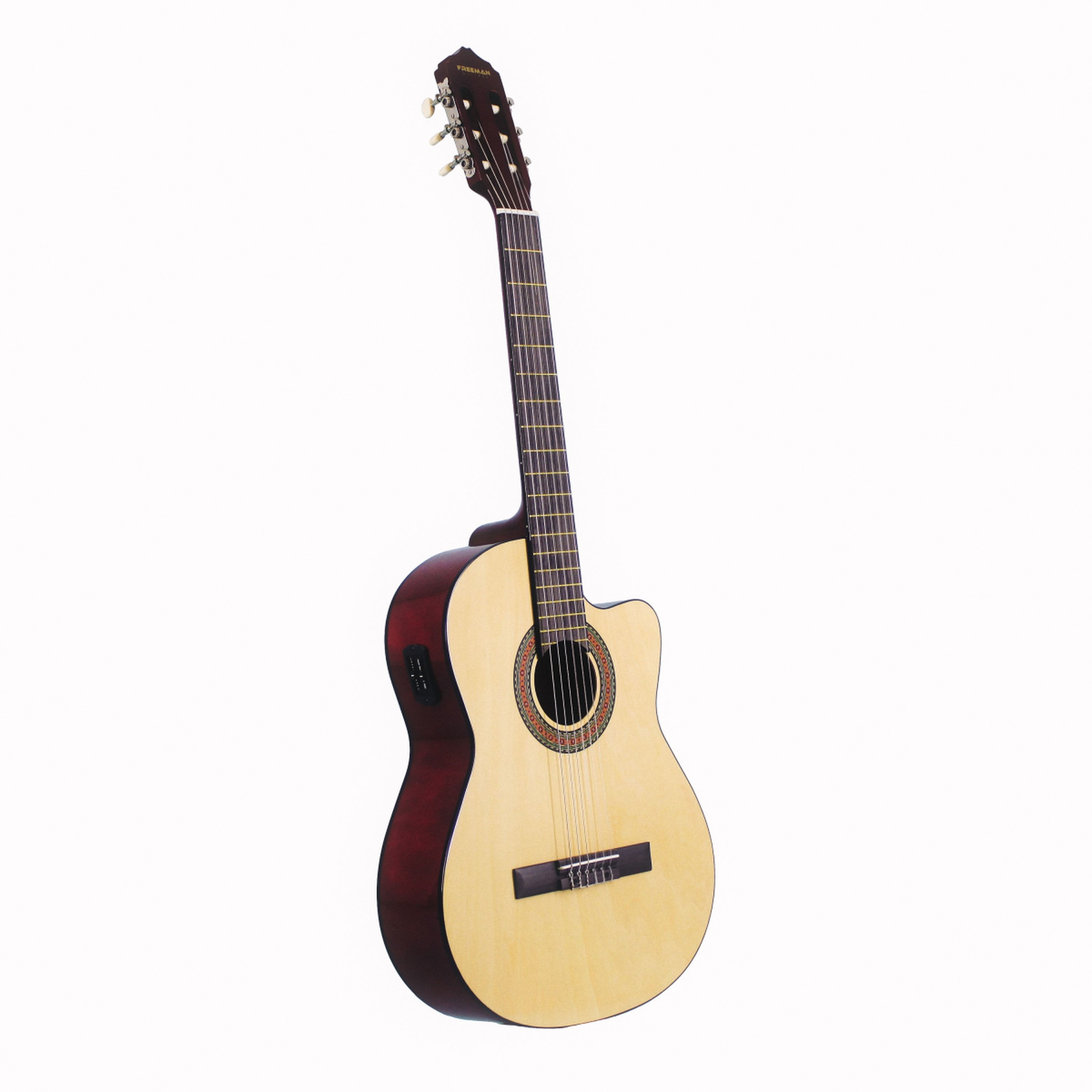 Guitarra eléctroacústica Freeman FRCG44CTV - Natural foto 2