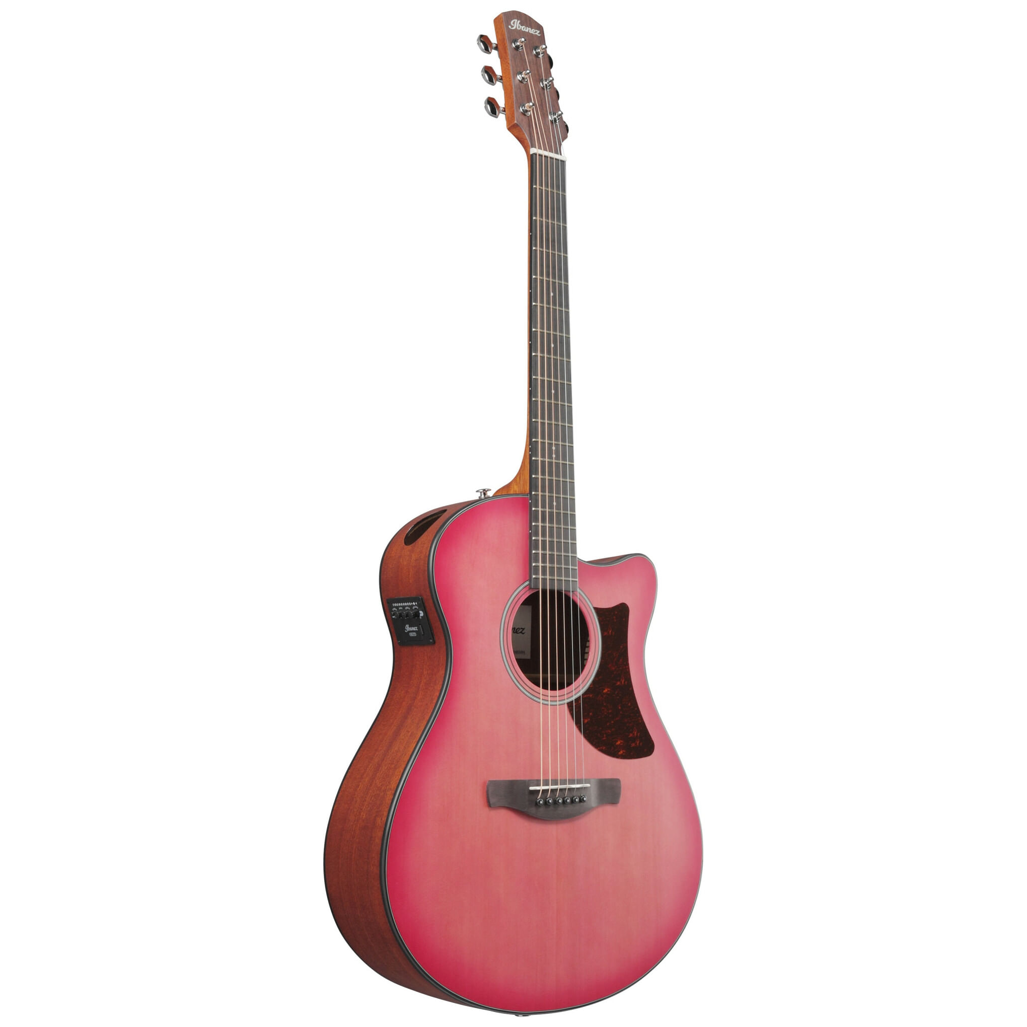 Guitarra electroacústica Ibanez AAM50CE - Coral Red Burst foto 2