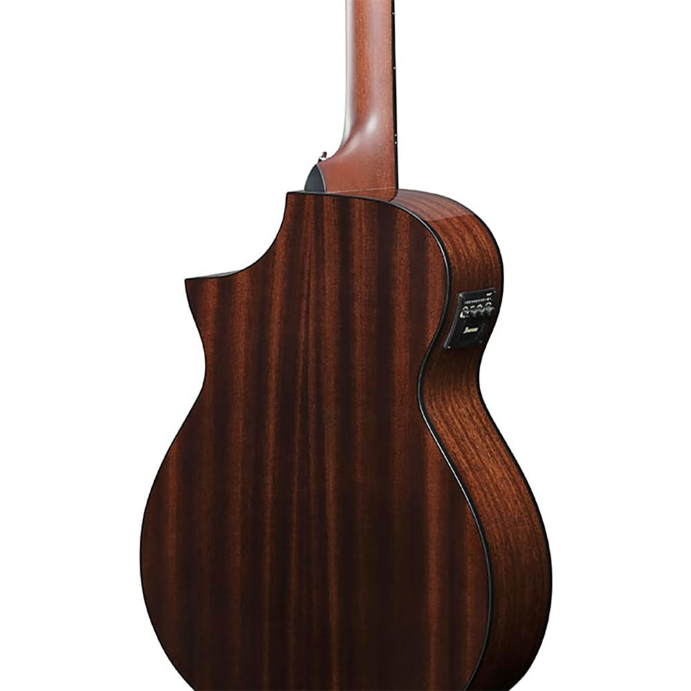 Guitarra Electroacústica Ibanez AEWC16QA TKH - Transparent Black foto 5