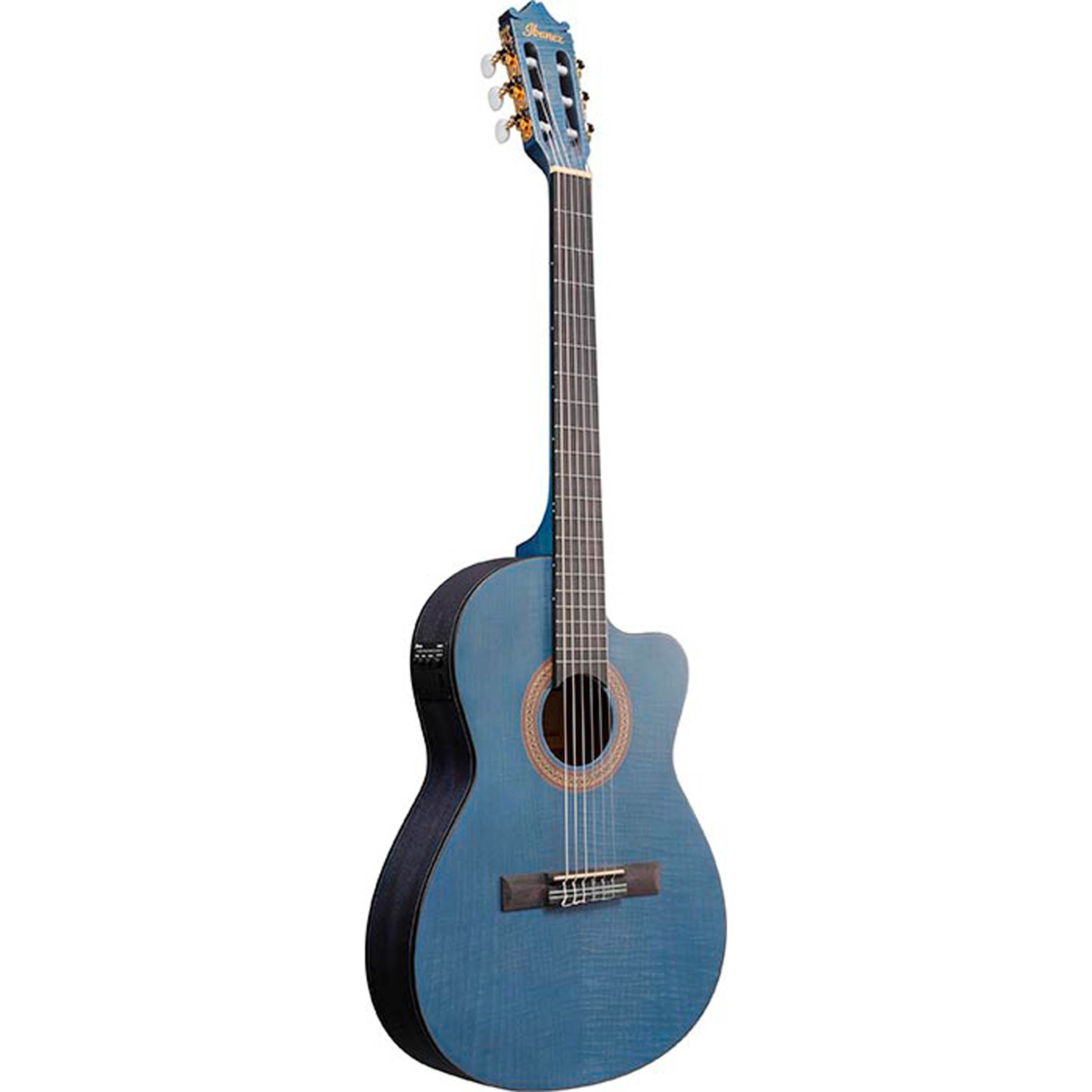 Guitarra electroacústica Ibanez Classical GA5FMTCE - Open Pore Blueberry foto 2