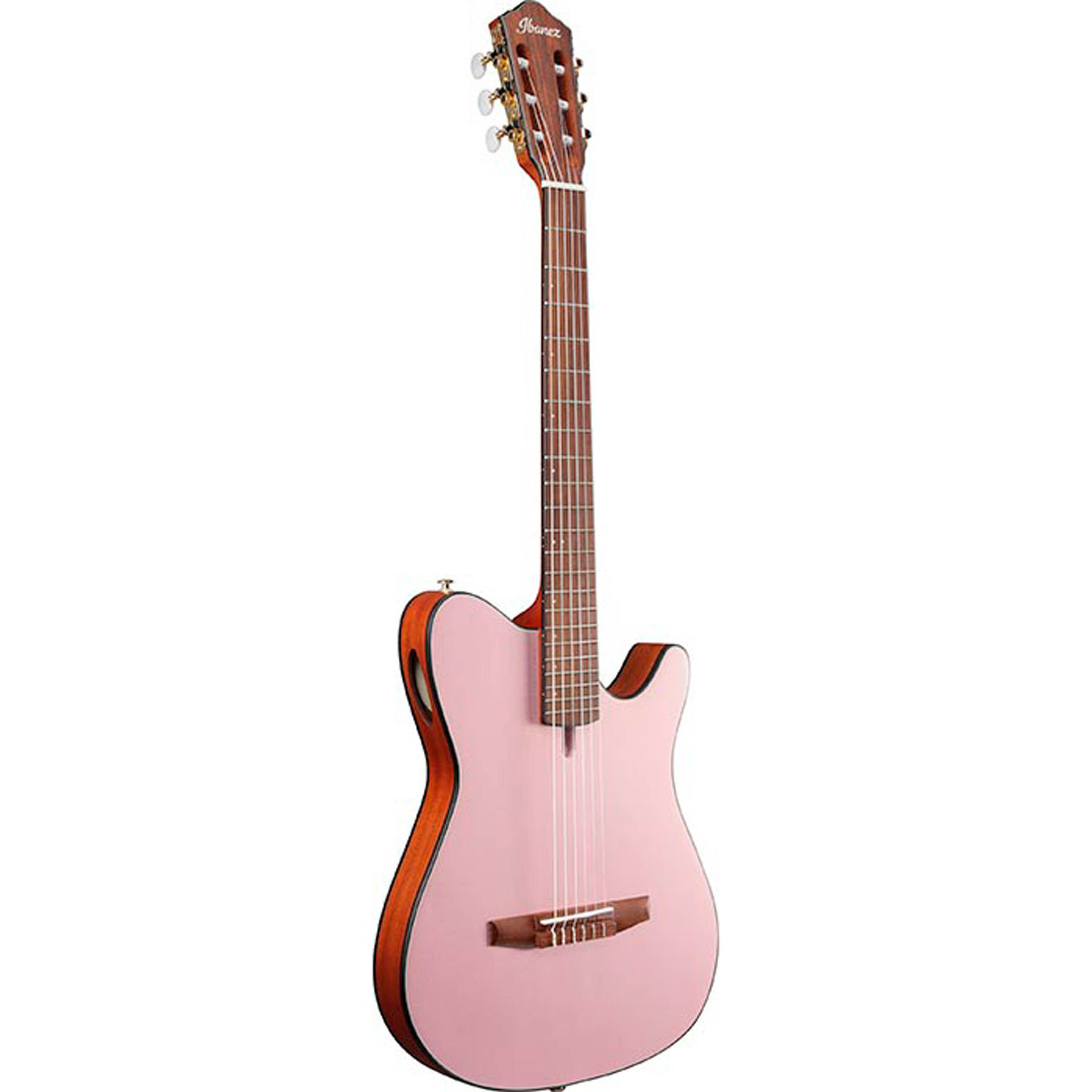 Guitarra electroacústica Ibanez FRH10N Thinline - Rose Gold Metallic Flat foto 3