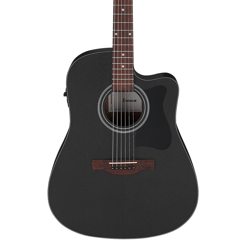 Guitarra Electroacústica Ibanez V Series V44CE WK - Weathered Black Open Pore foto 2
