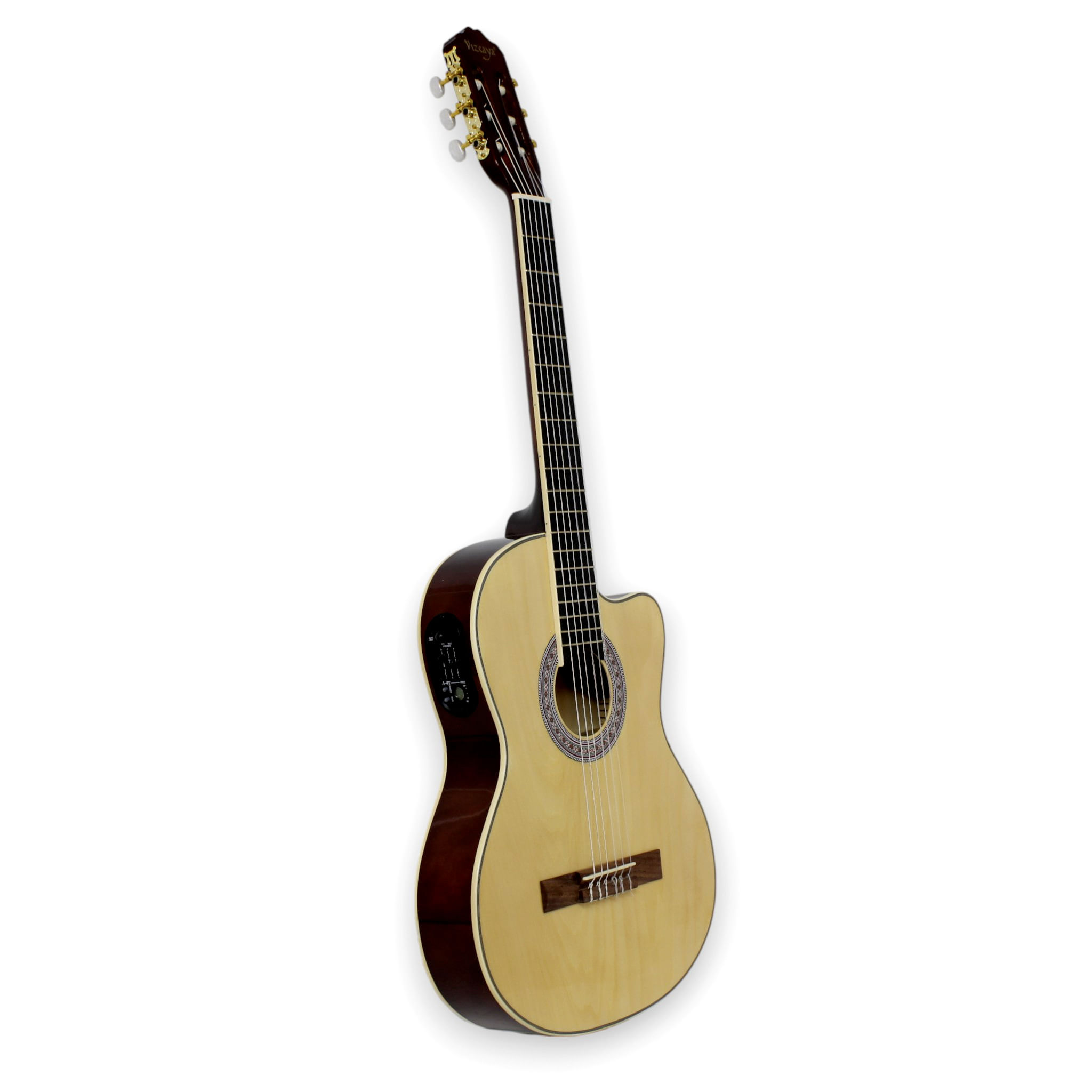 Guitarra electroacústica Vizcaya cuerda de nylon FRA95NCET NT foto 2