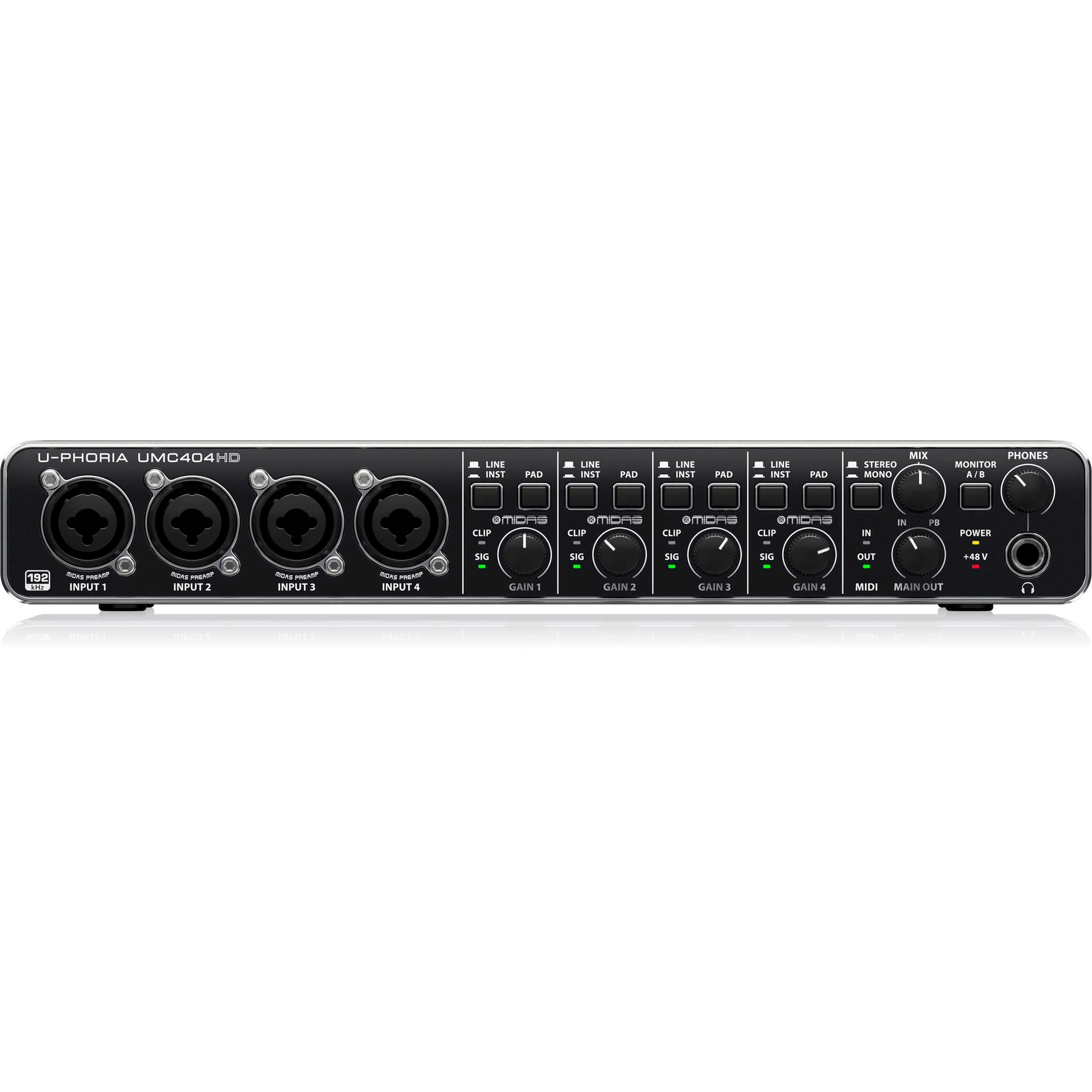 Interfaz de audio Behringer U-Phoria UMC404HD