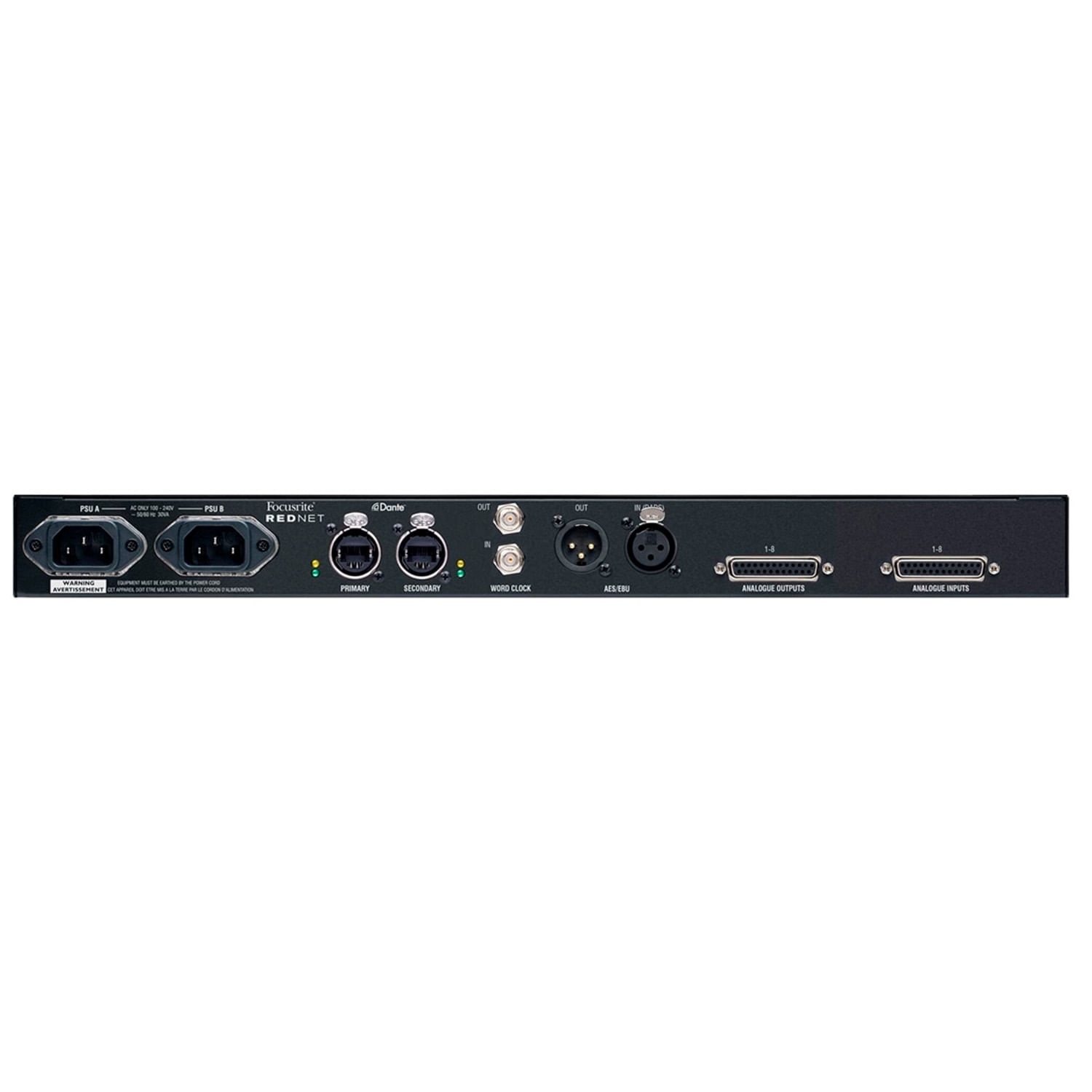 Interfaz de audio Focusrite Red Net A8R - color rojo foto 2