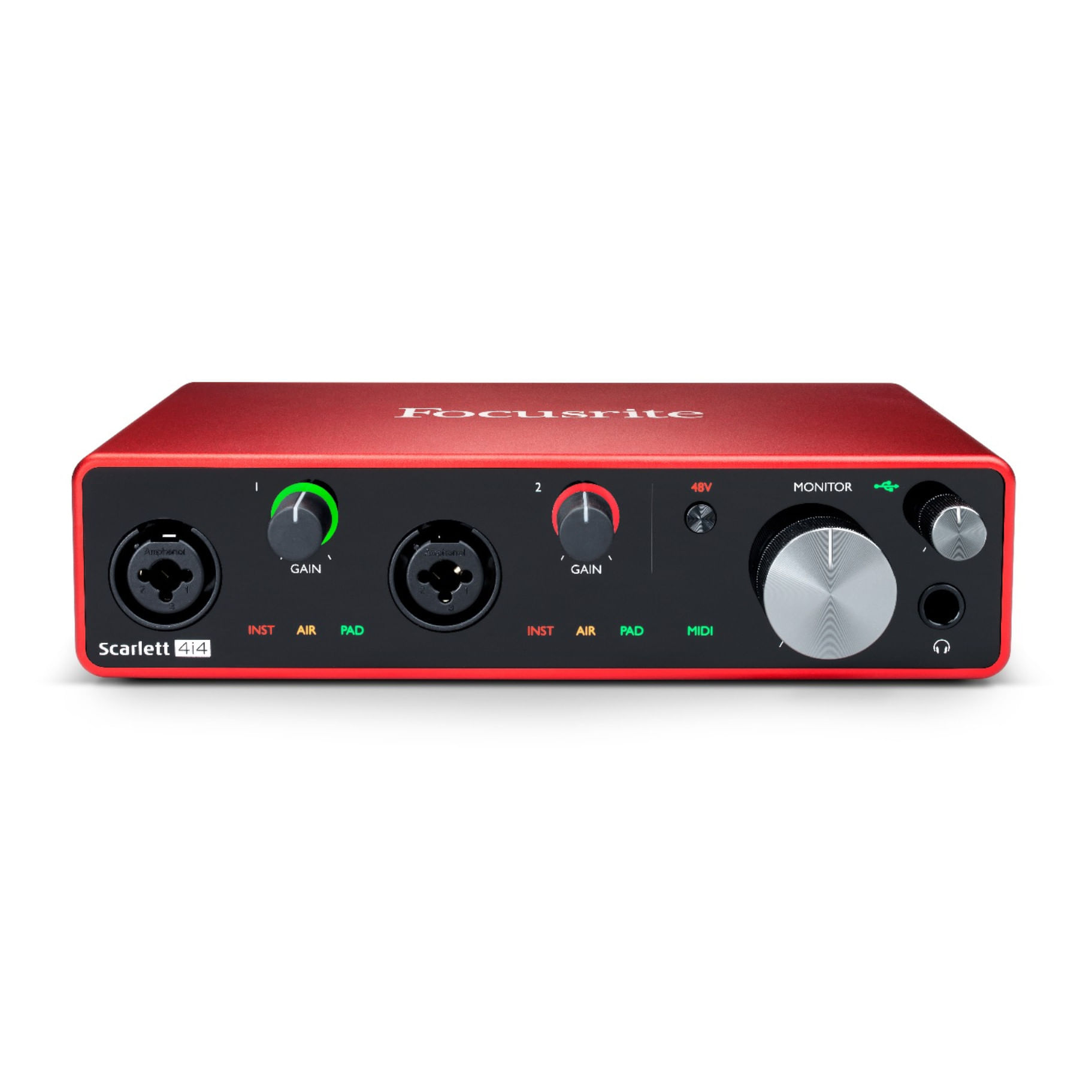 Interfaz de audio Focusrite Scarlett 4i4 de 3ra generación foto 3