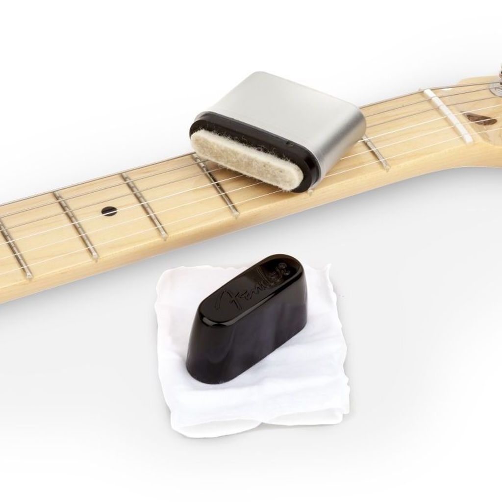 Limpiador de cuerdas Fender Speed Slick Black Silver foto 2