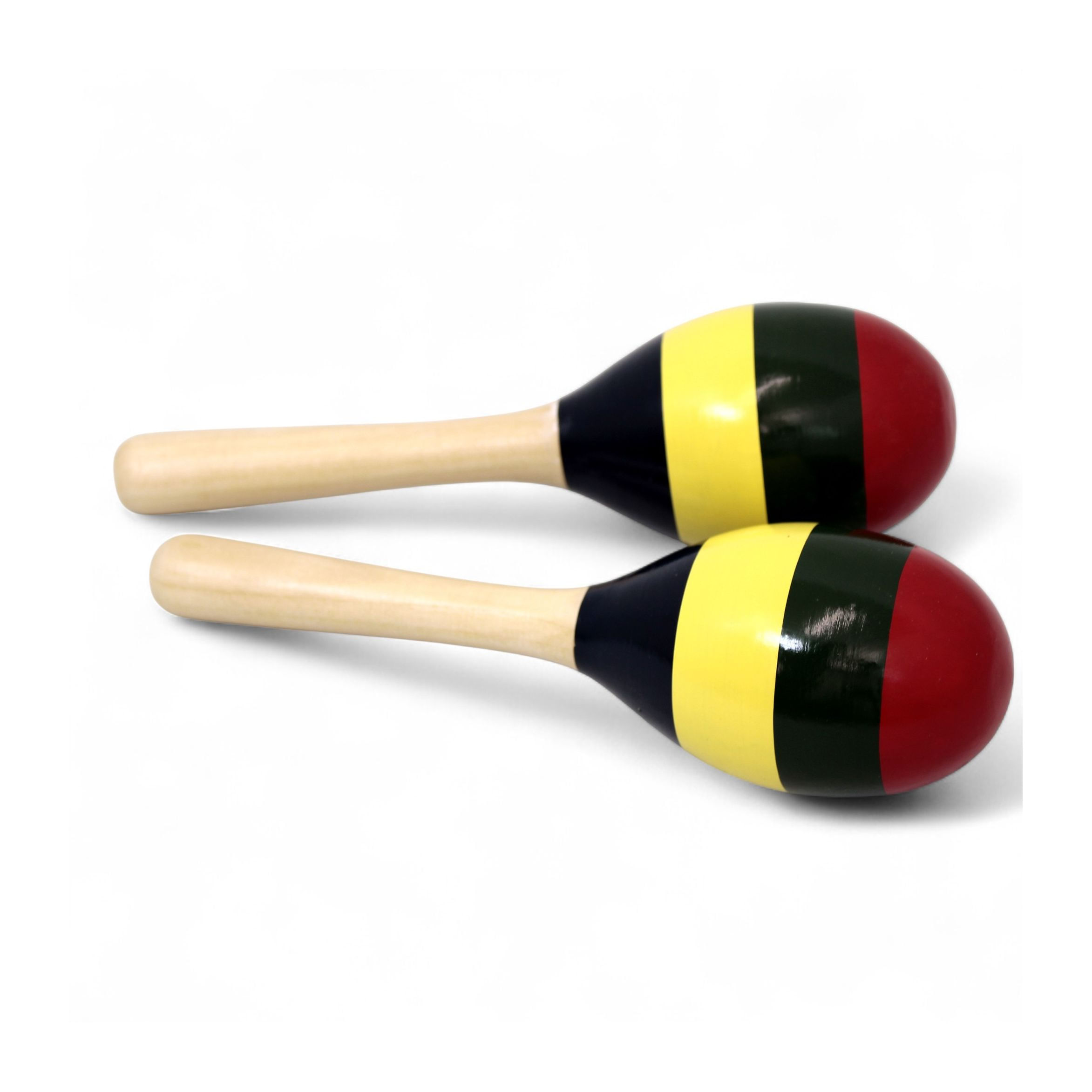 Maracas Tropicana de madera tricolor PEM108-TRI foto 3