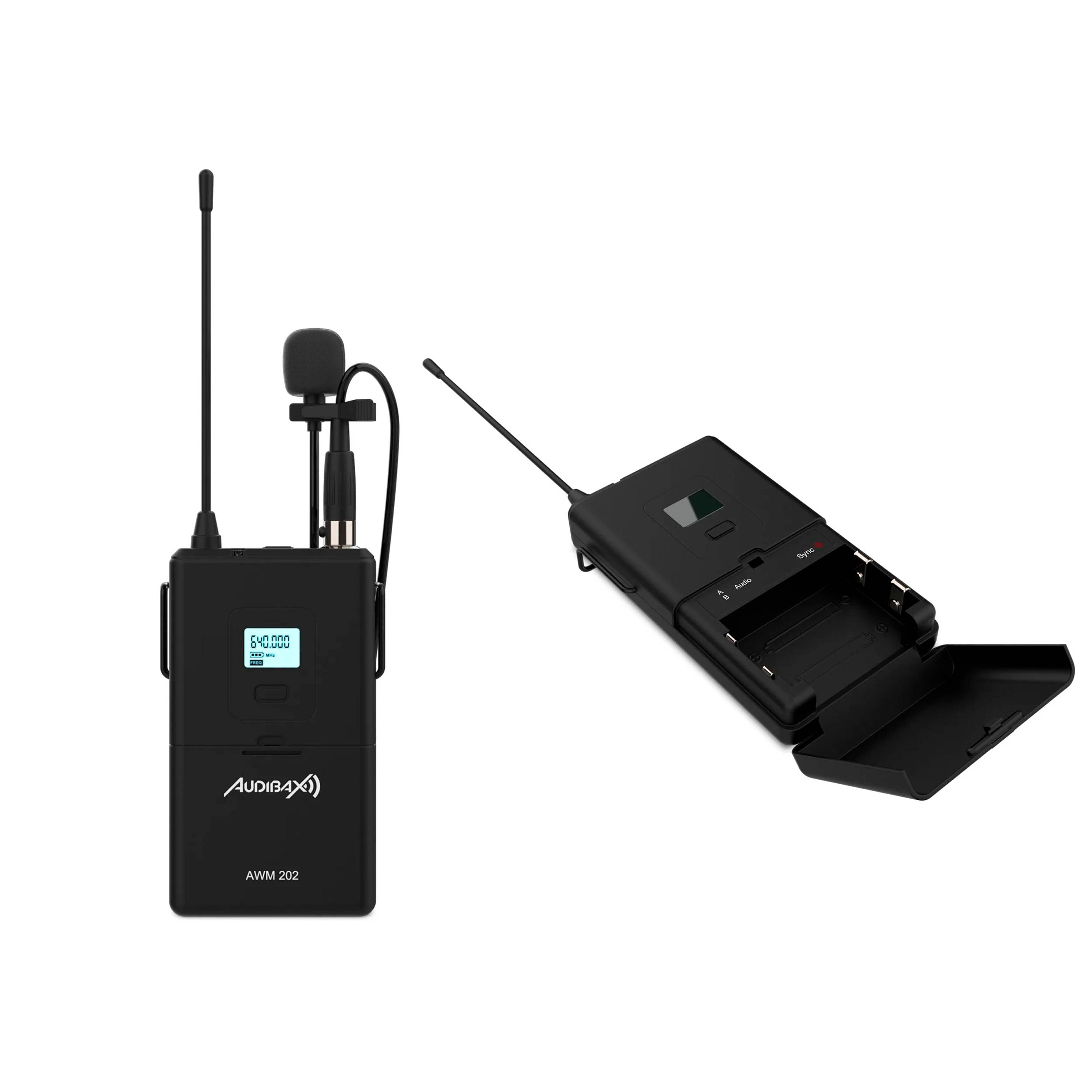 Micrófono inalámbrico de Lavalier Audibax AWM 202 Doble foto 3