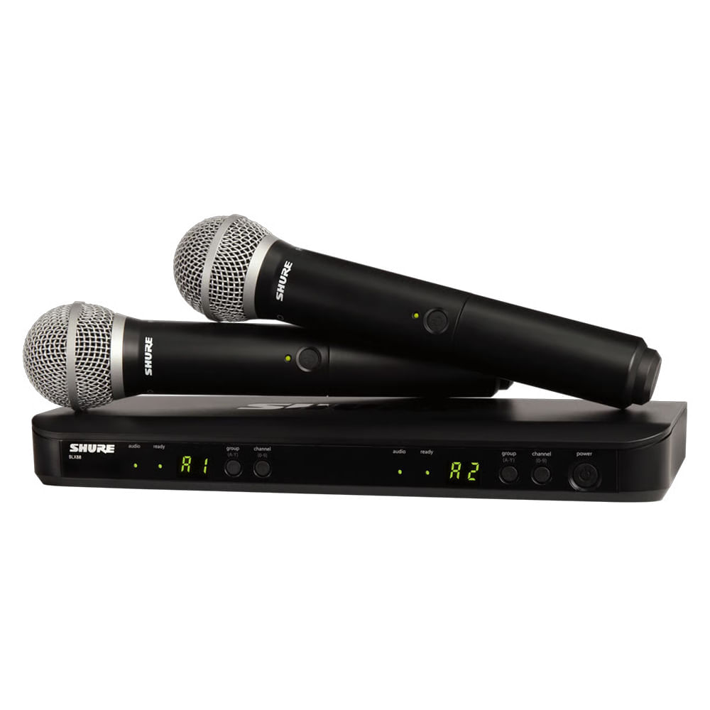 Micrófono Inalámbrico De Mano Doble Shure BLX288/PG58 - H11