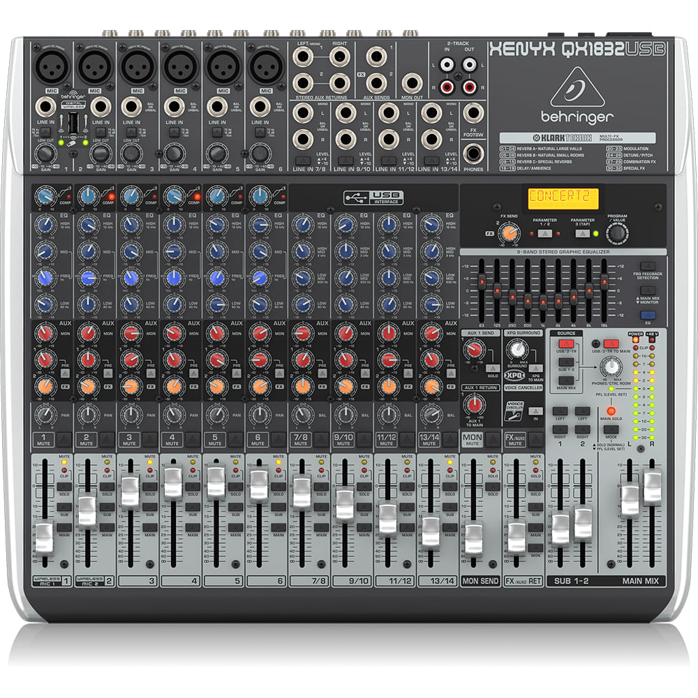 Mixer Análogo Behirnger XENYX QX1832USB foto 2
