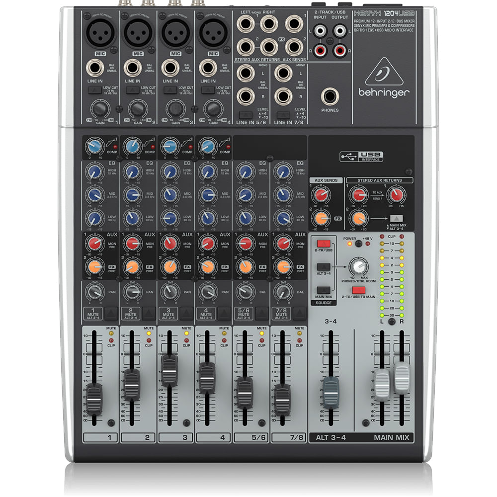 Mixer Análogo Behringer XENYX 1204USB foto 2