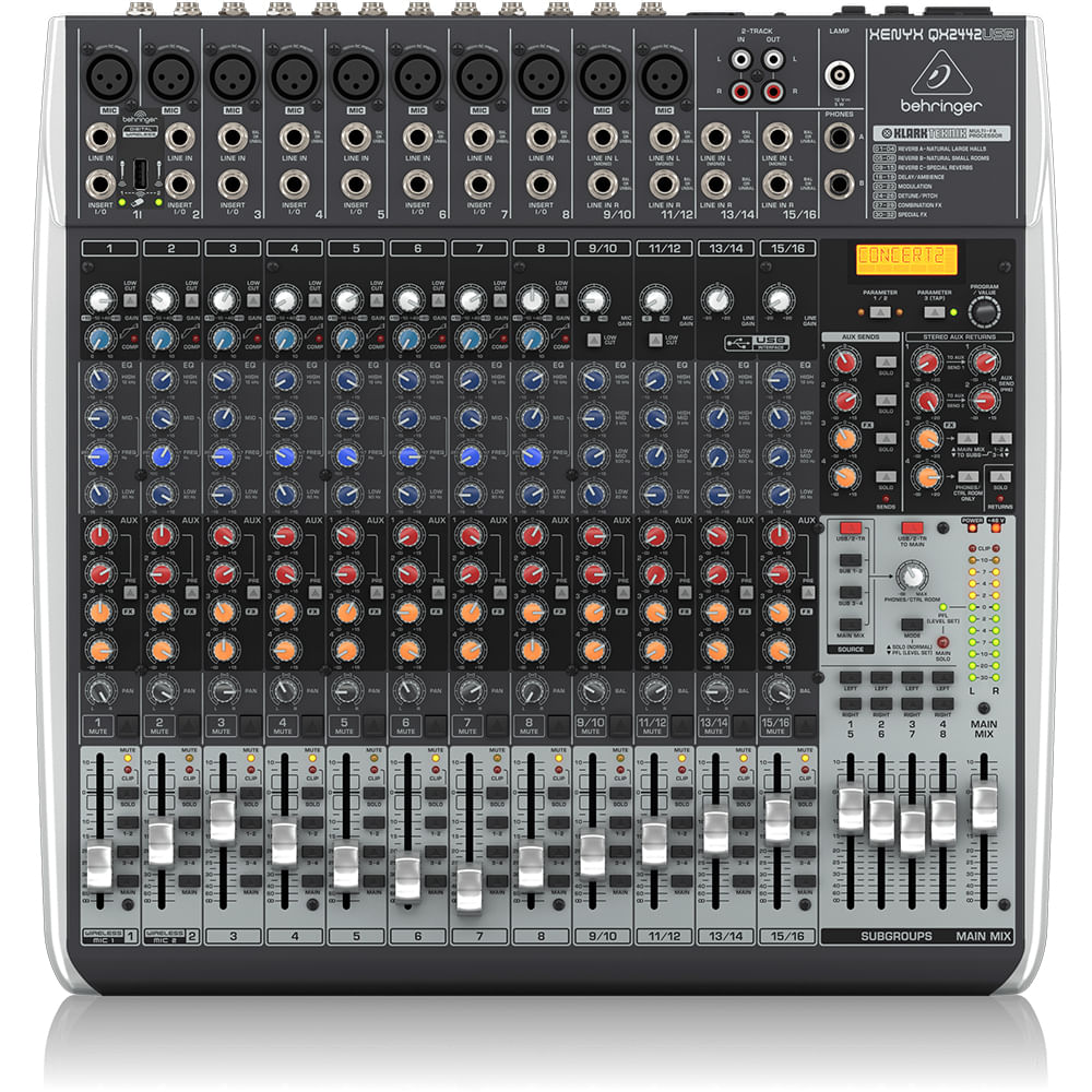Mixer Análogo Behringer XENYX QX2442USB - 16CH foto 2