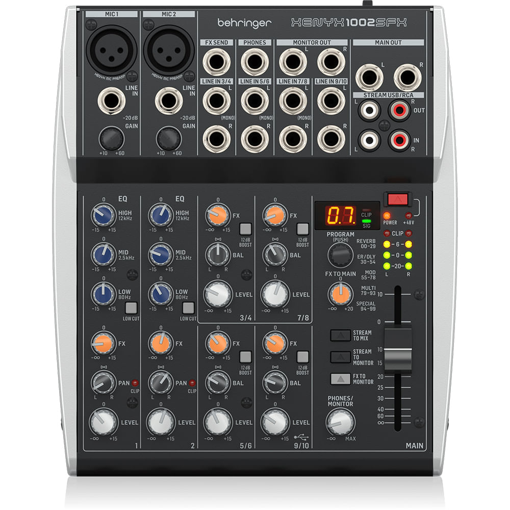 Mixer Análogo Con USB Behringer XENYX 1002SFX