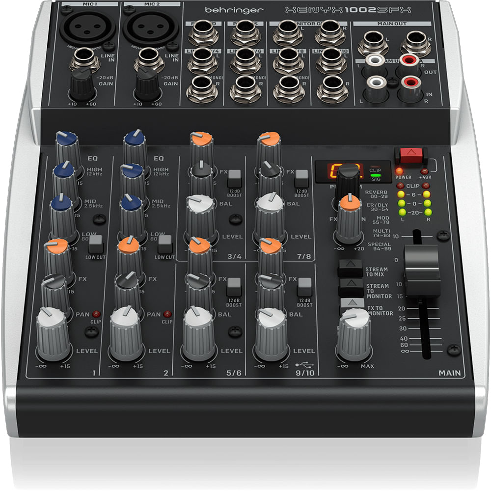 Mixer Análogo Con USB Behringer XENYX 1002SFX foto 2