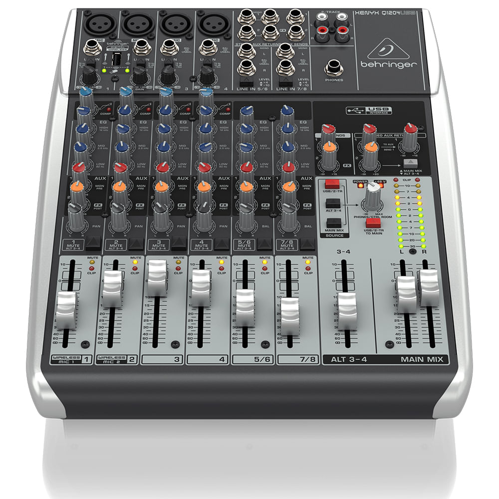 Mixer Análogo Con USB Behringer XENYX Q1204USB foto 2