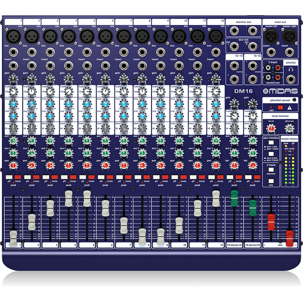 Mixer Análogo MIDAS DM16 - 16 CH foto 4