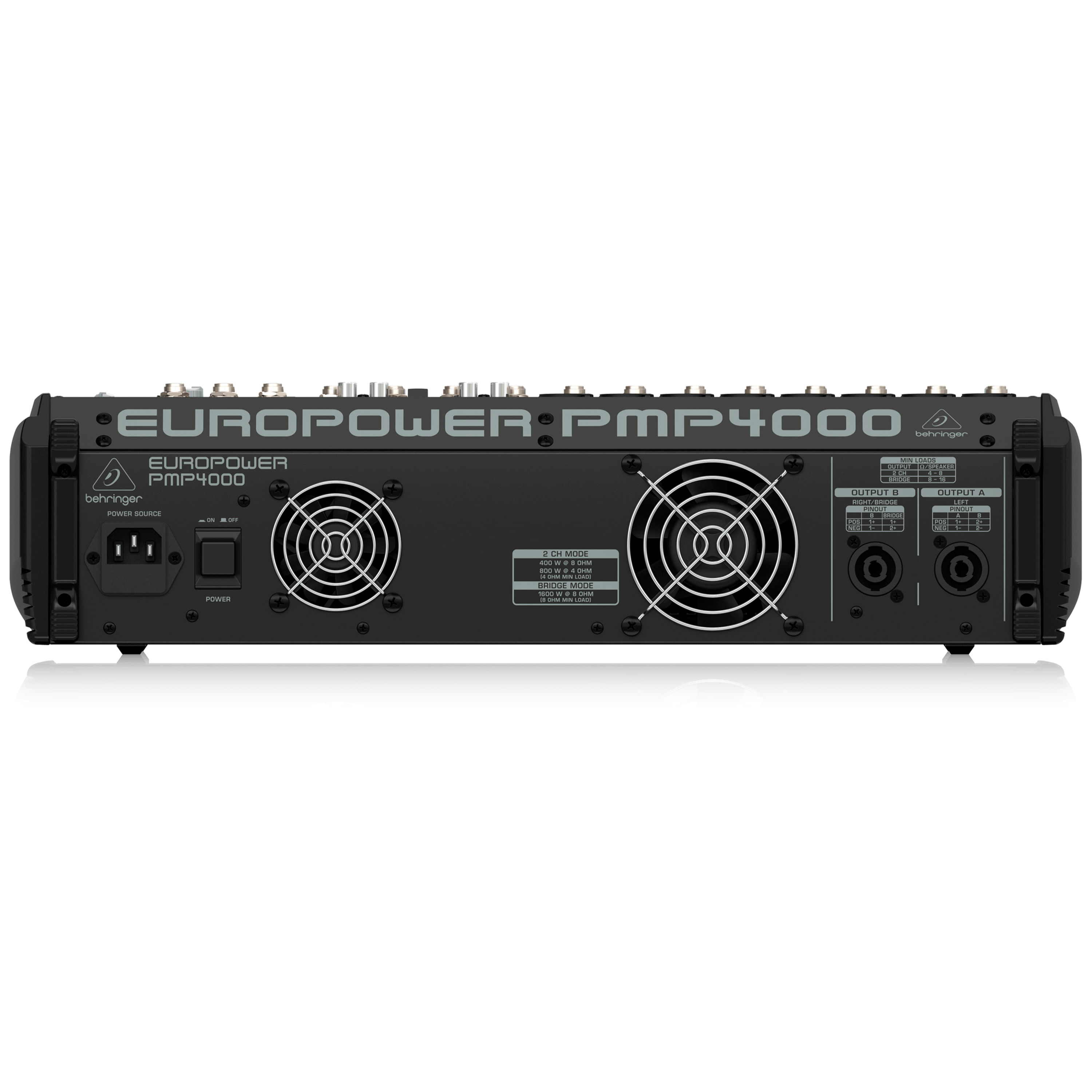Mixer con power Behringer PMP4000 de 1600W foto 3