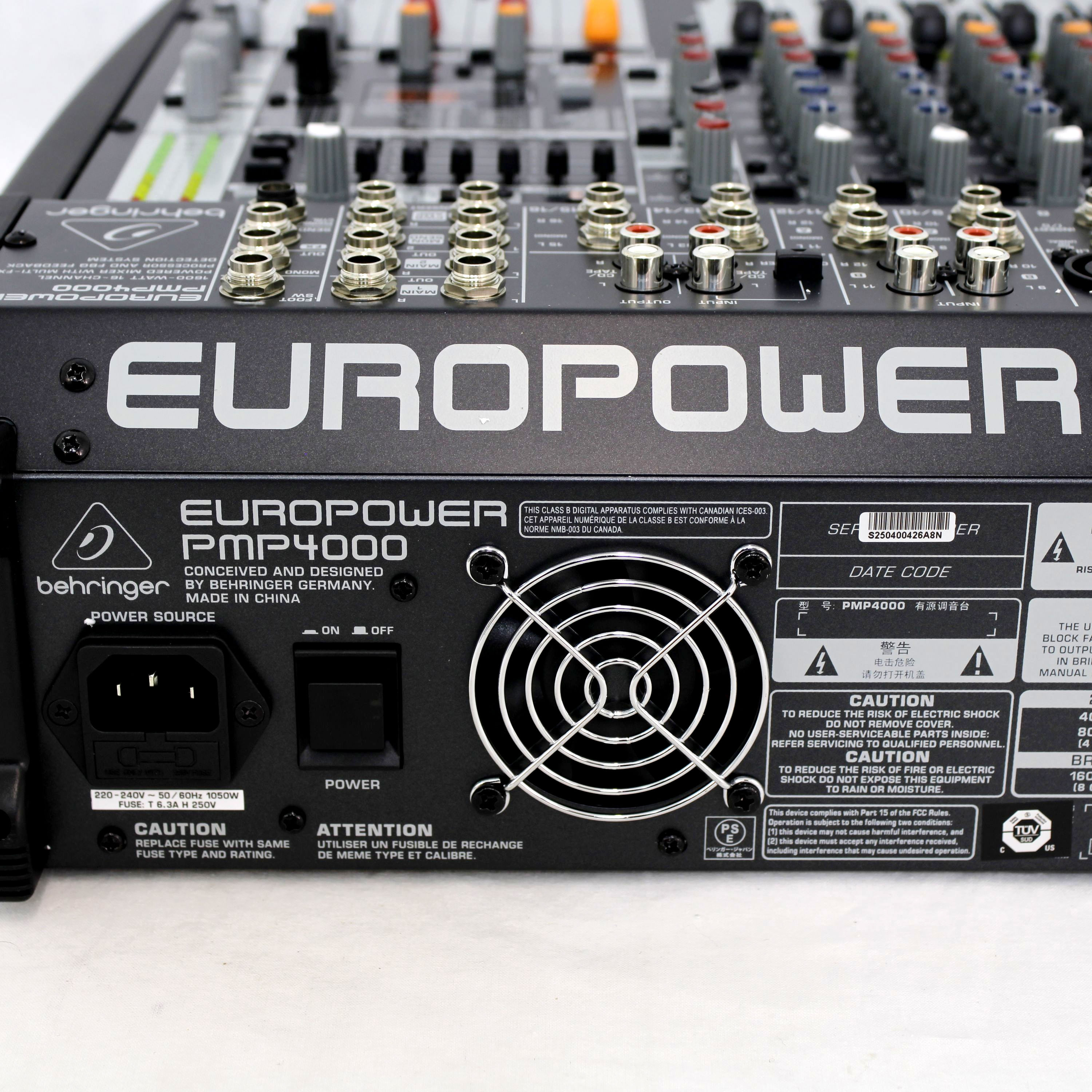 Mixer con power Behringer PMP4000 de 1600W OPENBOX foto 5