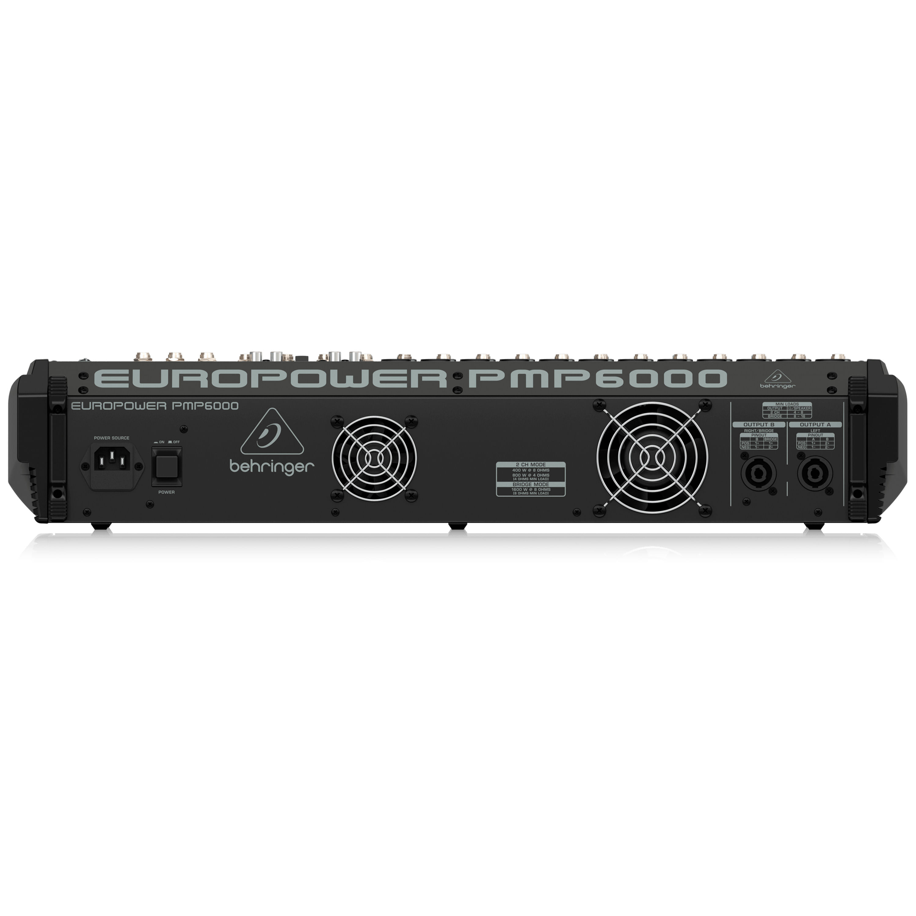 Mixer con power Behringer PMP6000 de 1600W foto 3