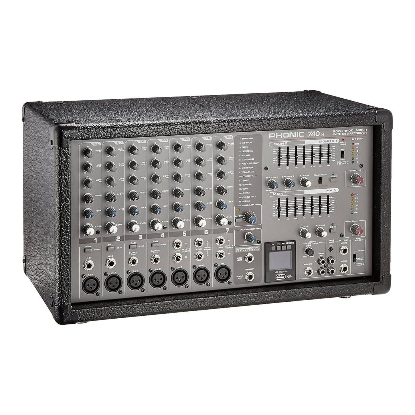 Mixer con power Phonic POWERPOD 750RW - conexión USB y Bluetooth foto 3