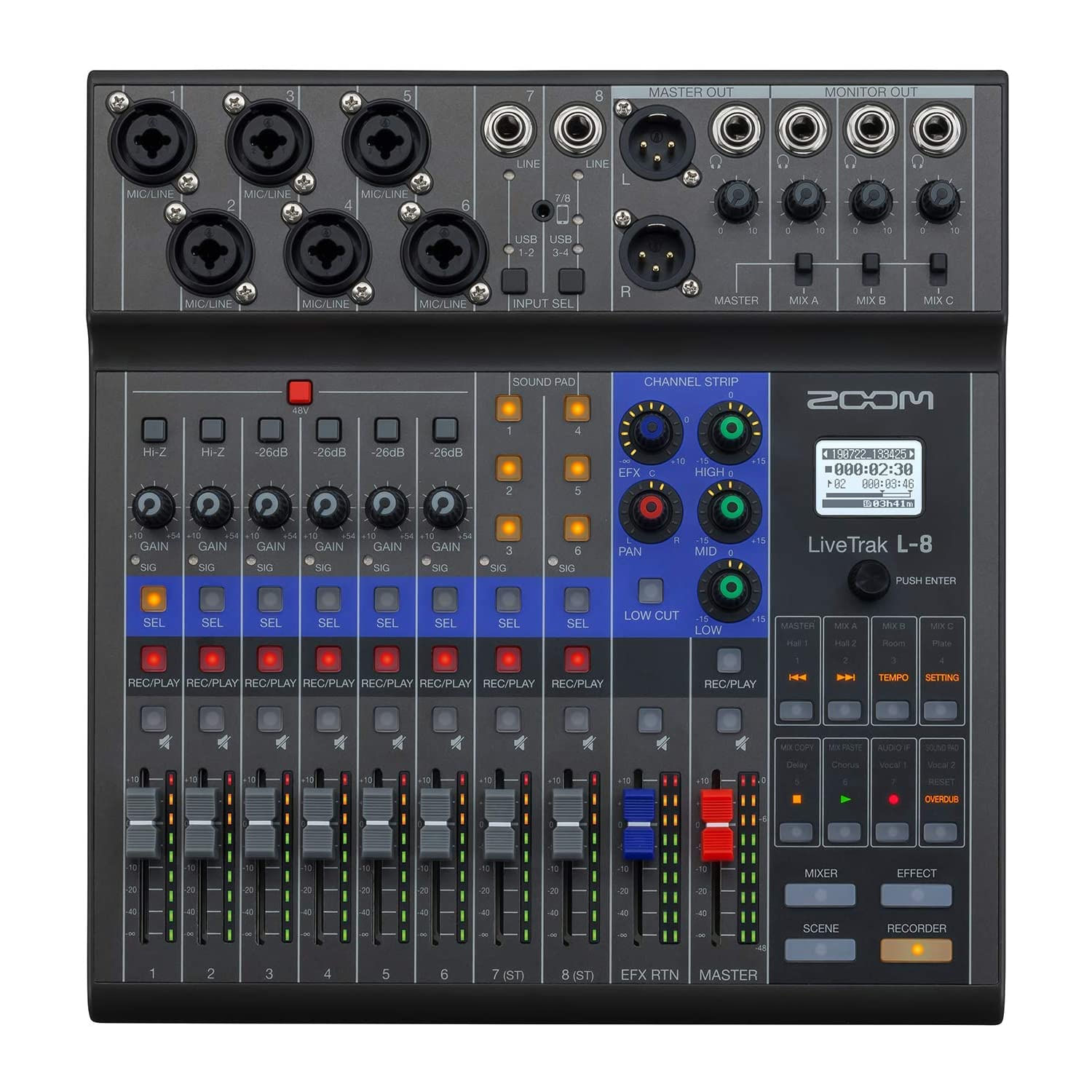Mixer digital Zoom Livetrack L-8 foto 3