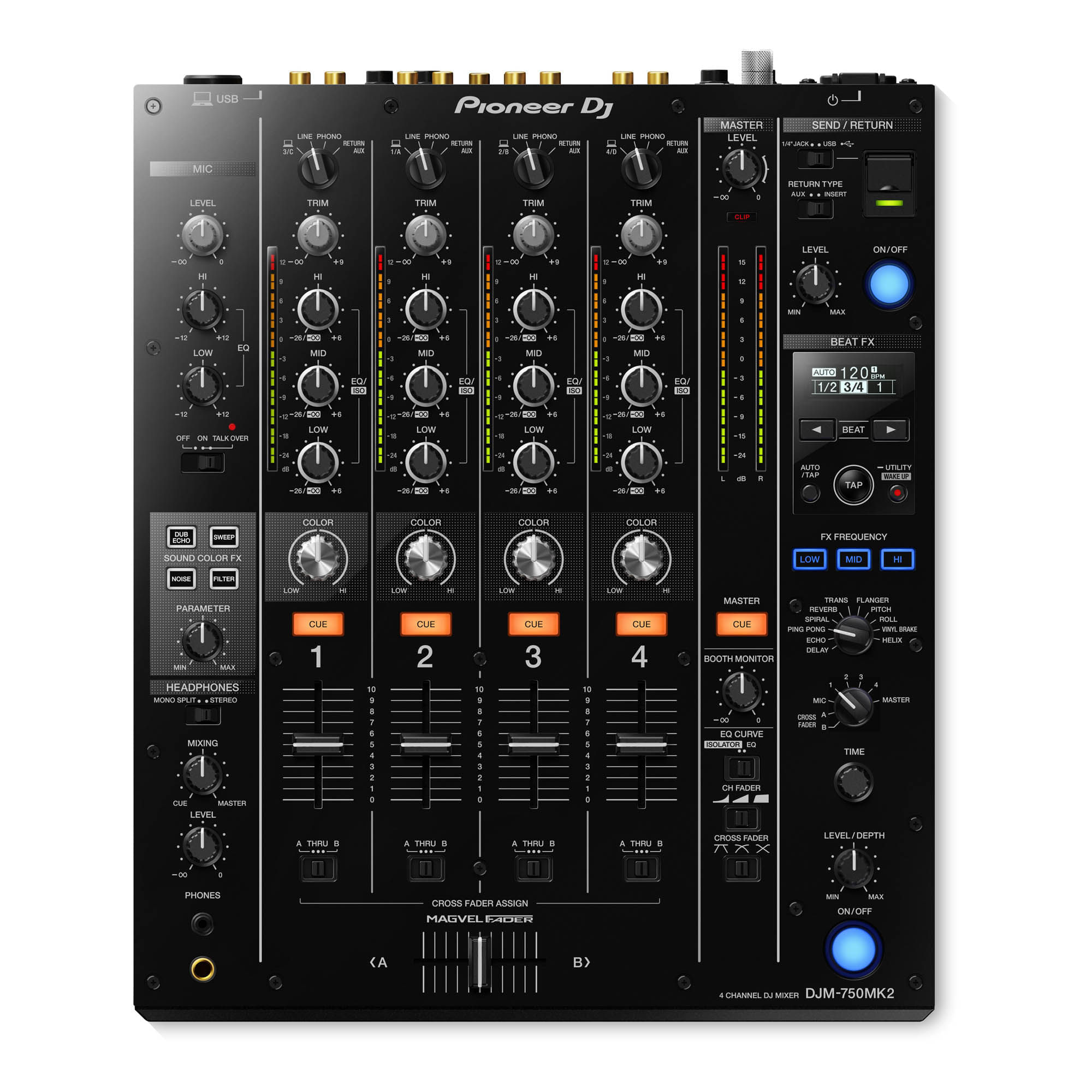 Mixer DJ Con Interfaz Pioneer DJ DJM-750 MK2