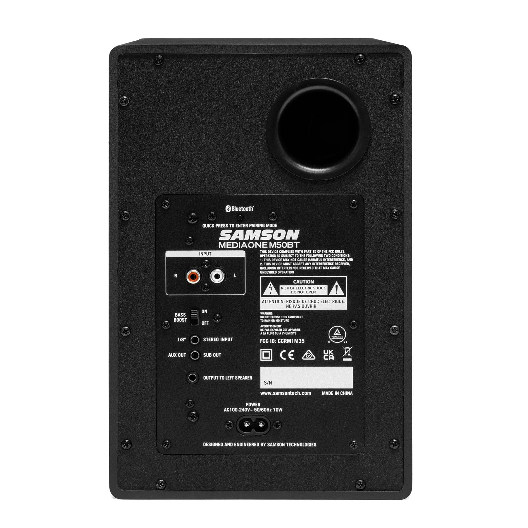 Monitor de estudio Samson MediaOne M50BT Bluetooth foto 4
