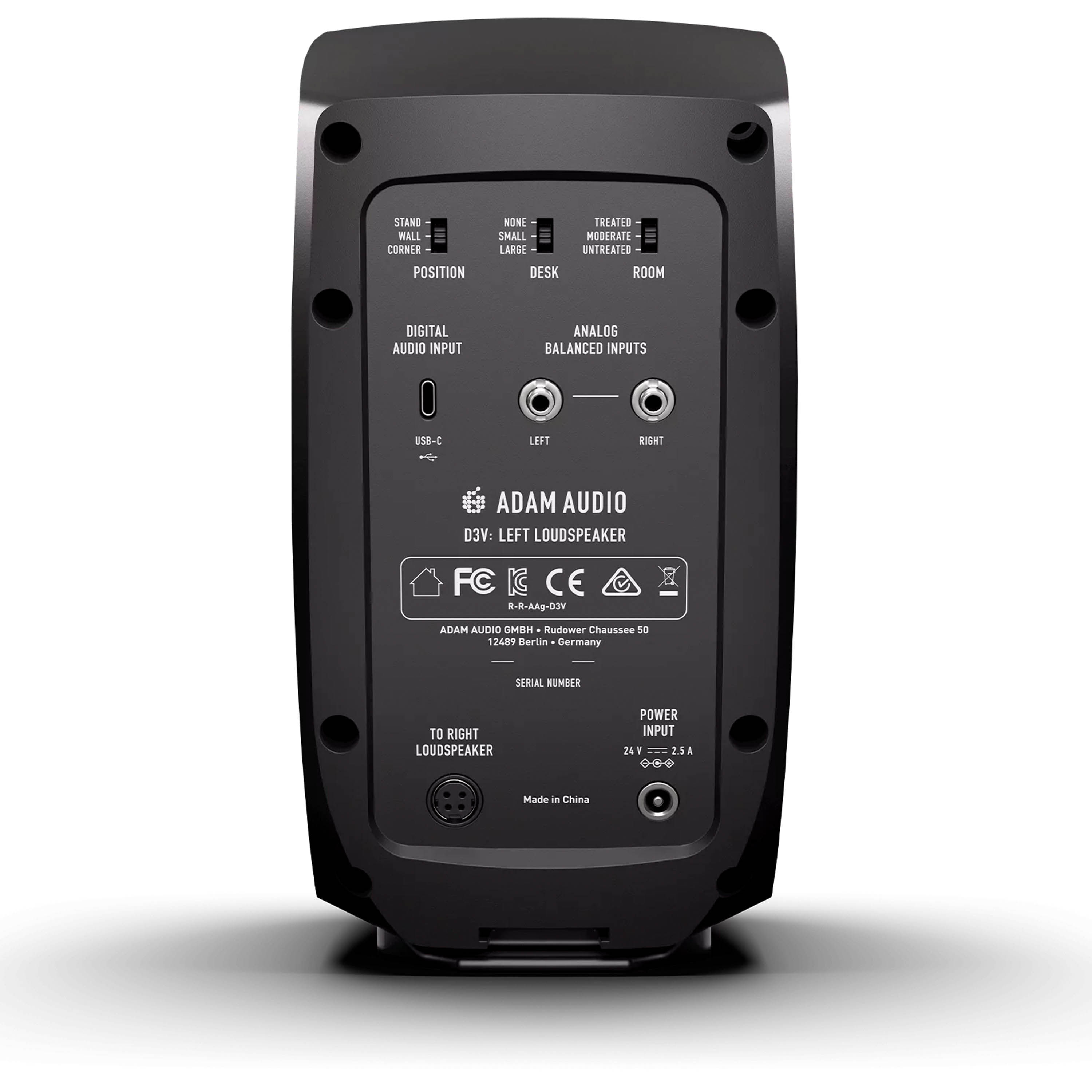 Monitores de escritorio Adam Audio D3V - Black foto 5