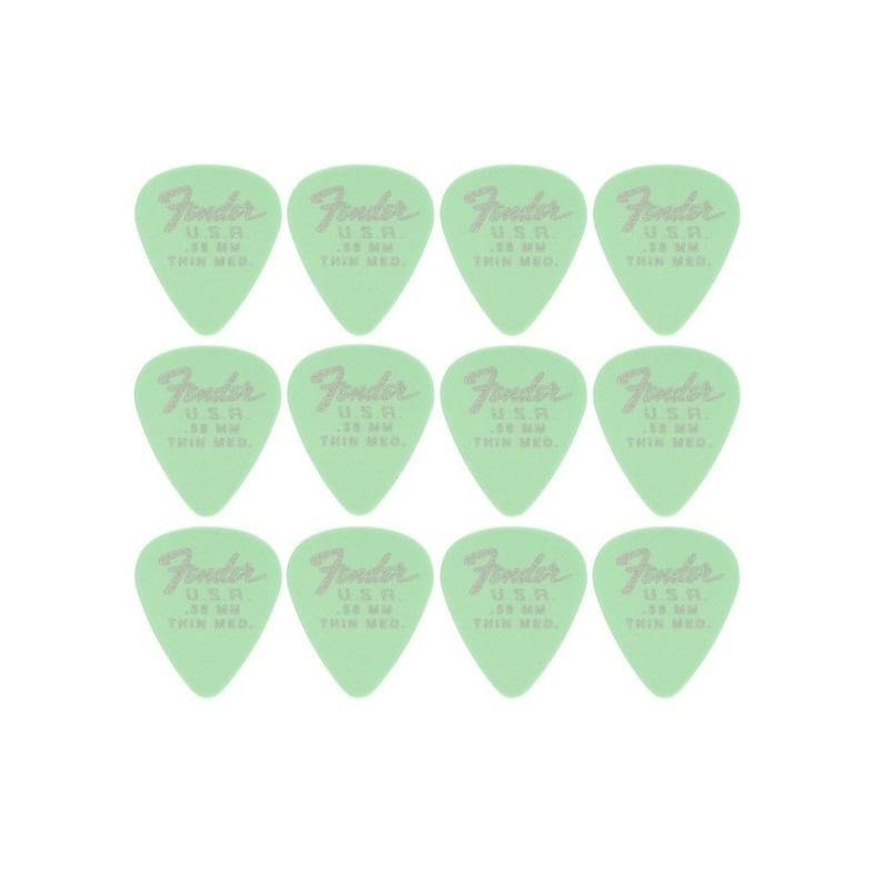 Pack de 12 uñetas Fender .58 351 Dura-Tone SFG foto 2