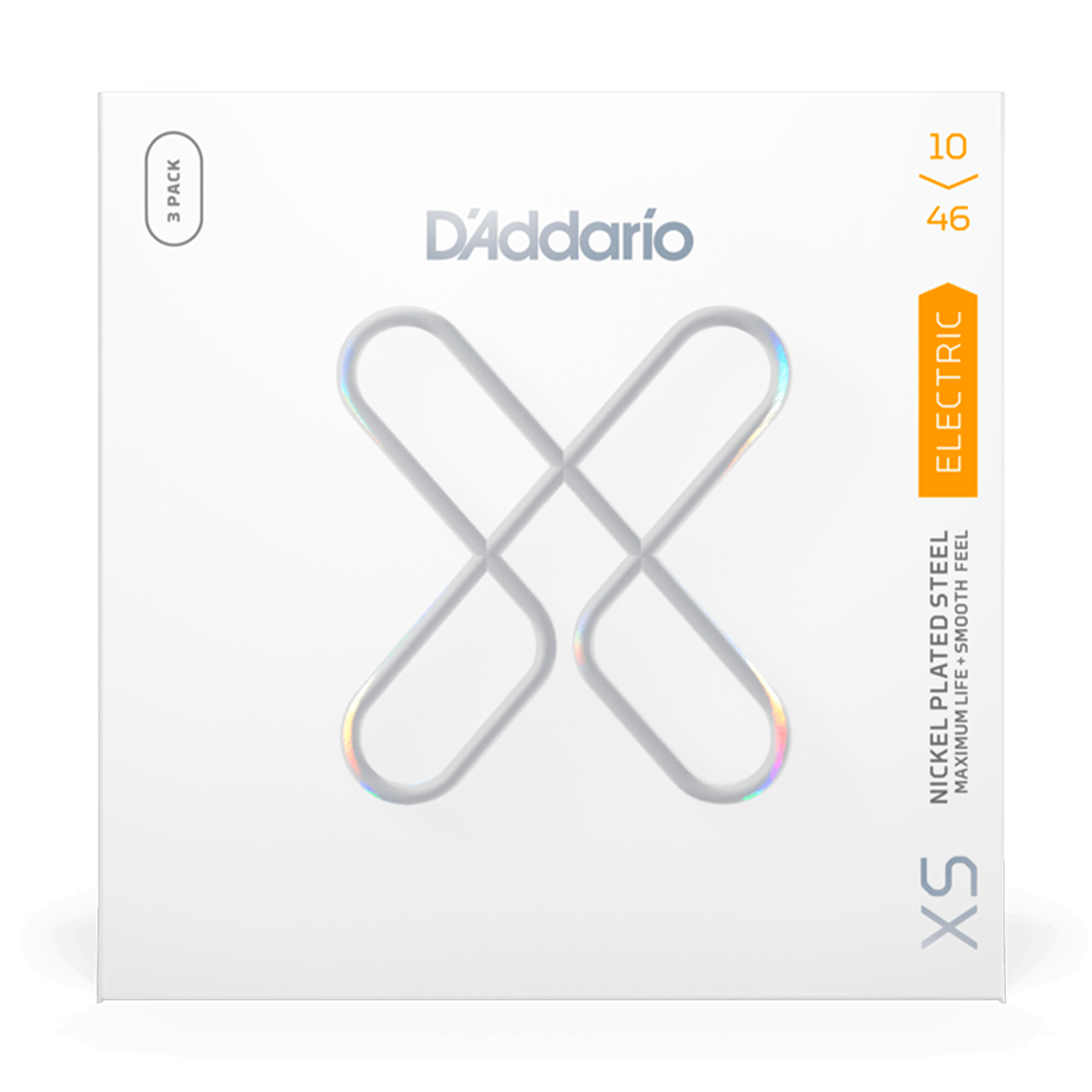 Pack de 3 cuerdas de guitarra eléctrica D´Addario XSE1046 Regular Light Coated 10-46 foto 2