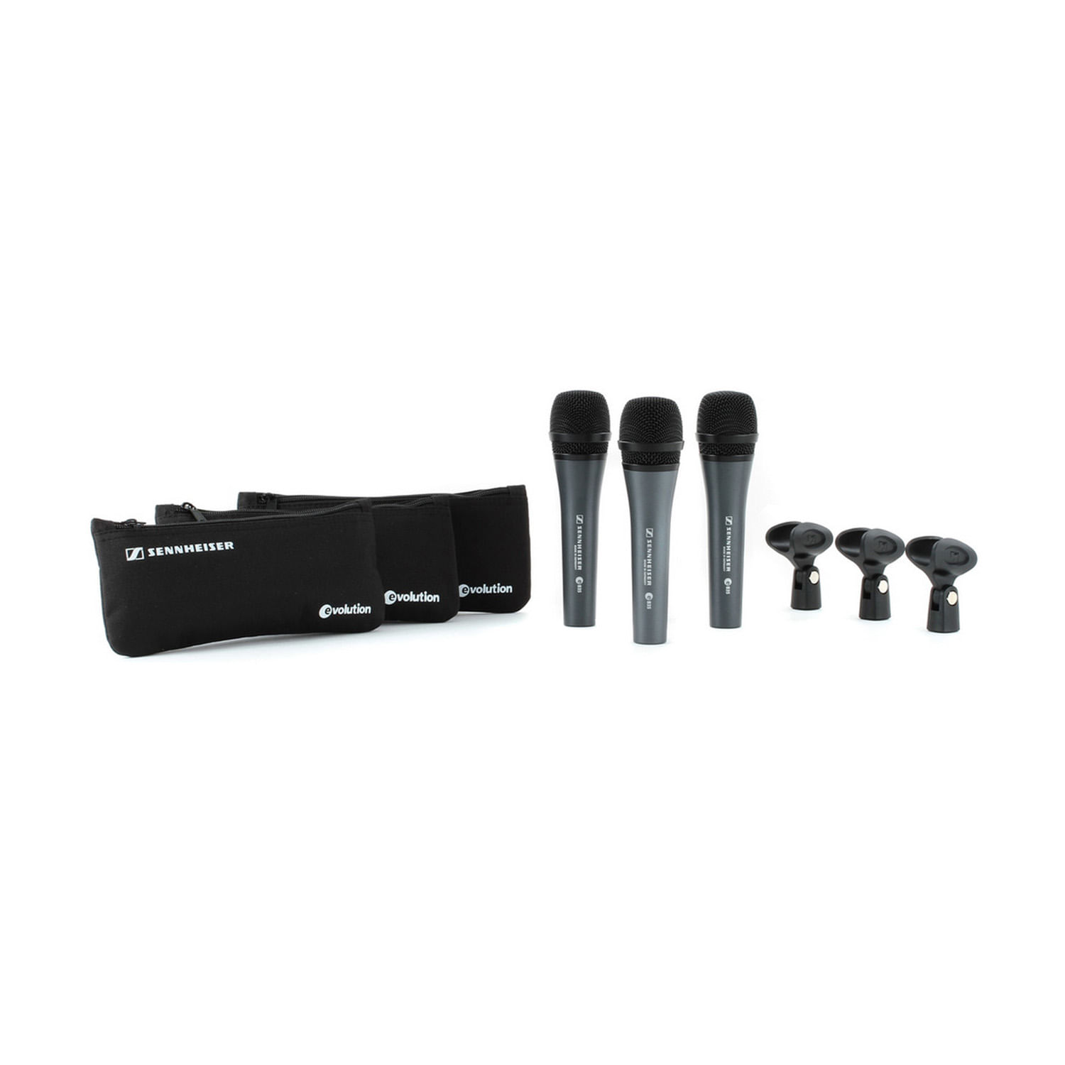 Pack de 3 micrófonos Cardioide Sennheiser e835 foto 2