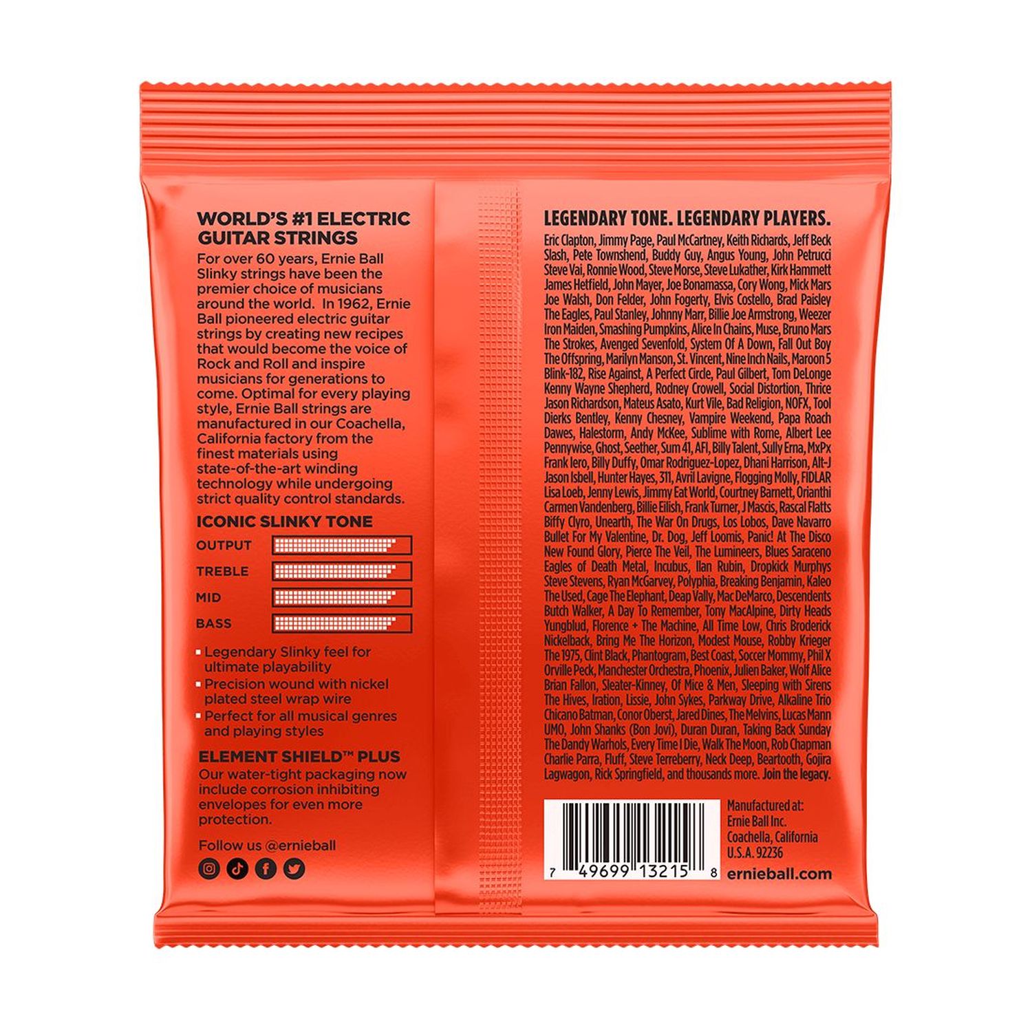 Pack de 3 sets de cuerdas para guitarra eléctrica Ernie Ball10-52 Skinny Top Heavy Bottom P03215 foto 2