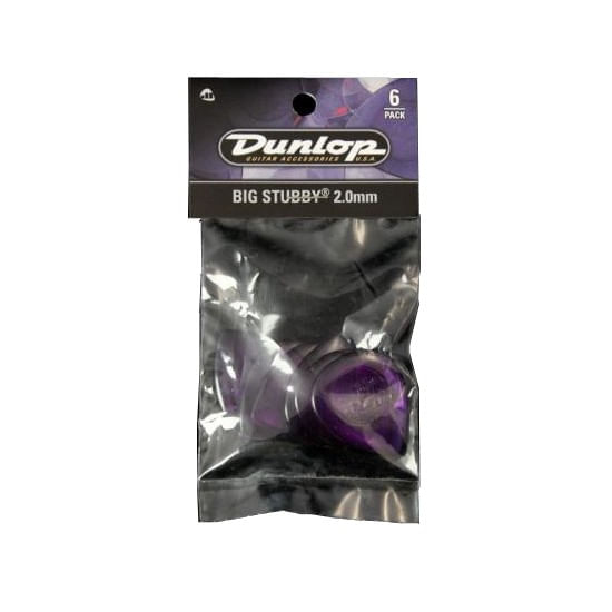Pack de 6 uñetas Dunlop 475P2.0 BIG STUBBY
