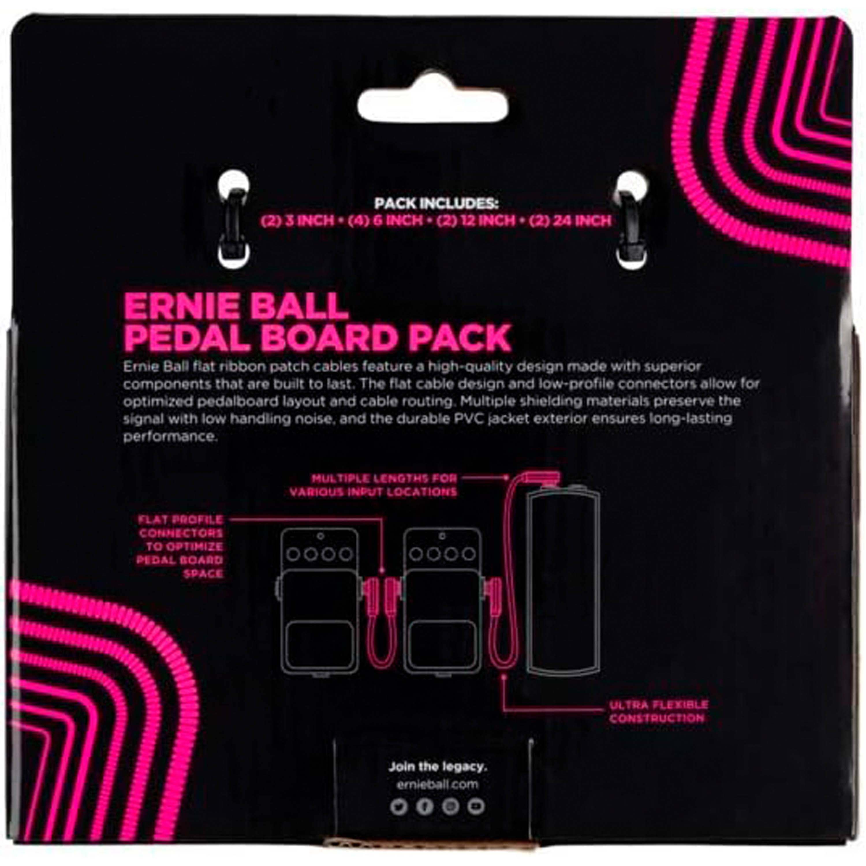 Pack de cables patch Ernie Ball P06224 planos foto 2