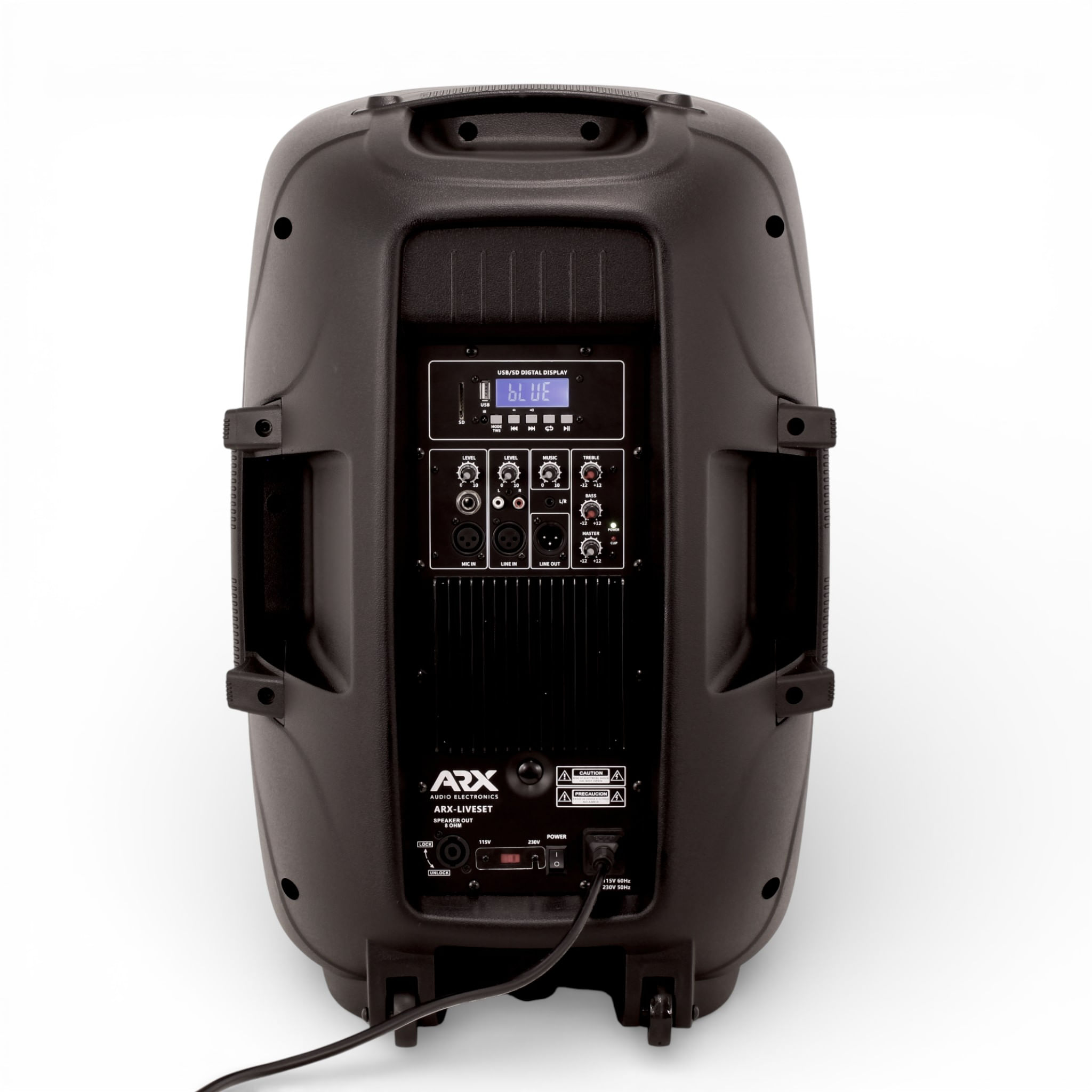 Pack de cajas activas ARX PQ-15AUC 15" 250W + 250W  con atril y cable foto 4